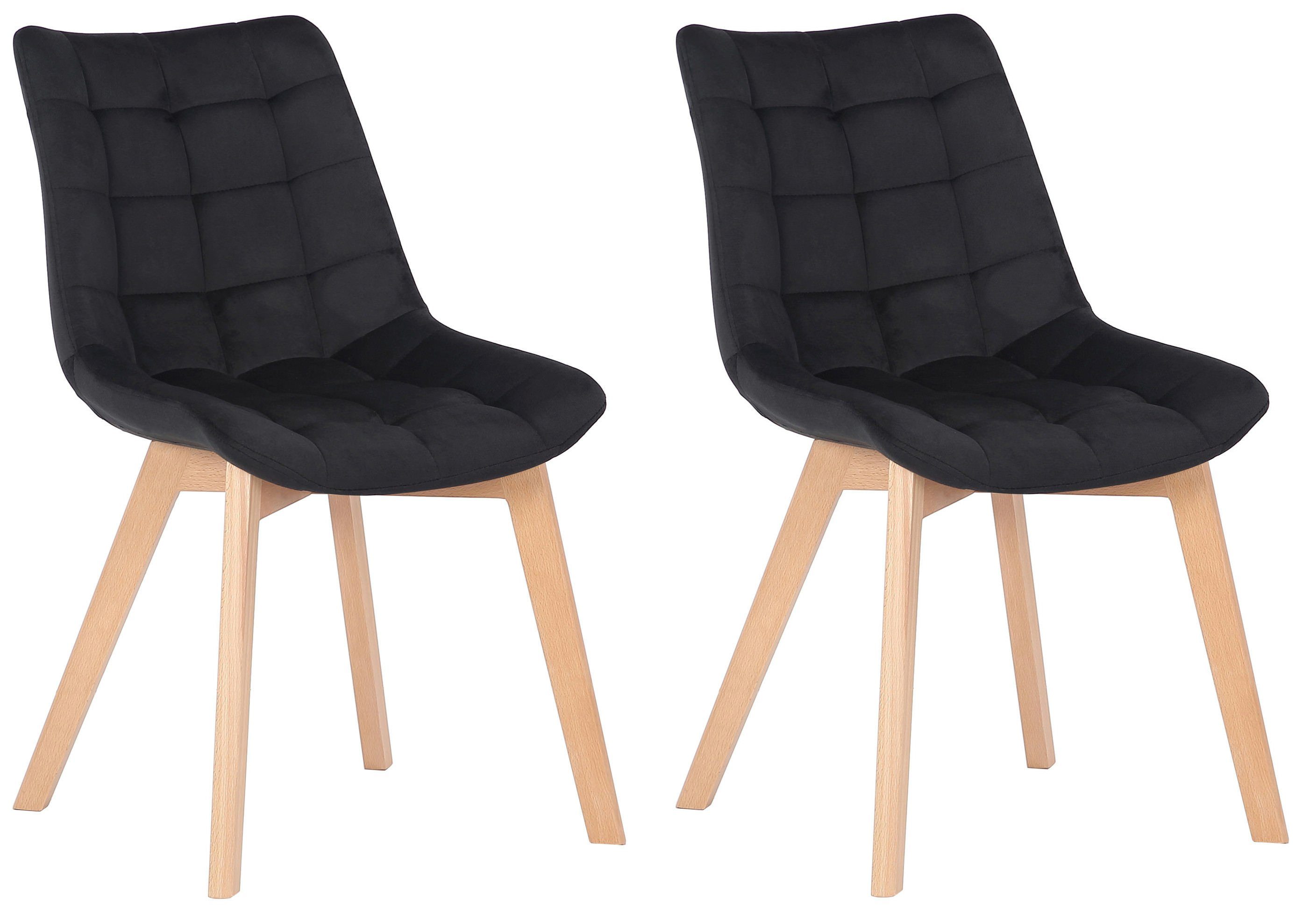 CLP Esszimmerstuhl Passaic Samt (2er Set), günstig online kaufen