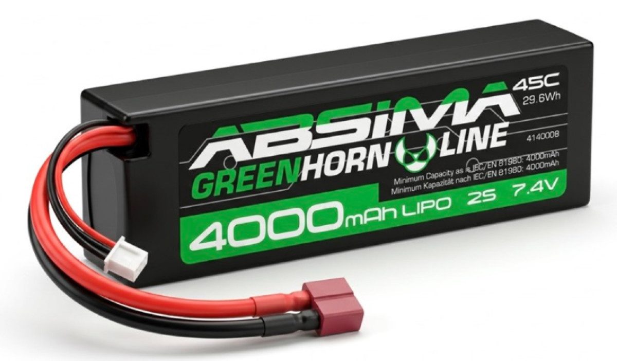 7.4 V 4000 mAh LiPo-Akku Greenhorn HardCase 4140008 Akku