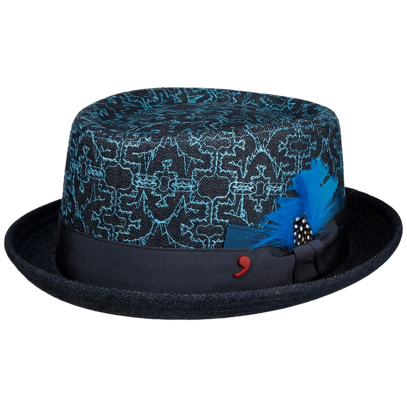 Alfonso D´Este Fedora (1-St) Porkpie mit Futter, Made in Italy günstig online kaufen
