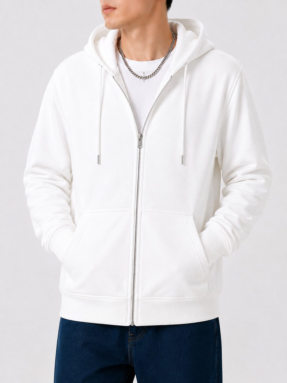 S&S Kapuzensweatjacke Herren Kapuzenjacke Zip-Hoodie (Packung, 1-tlg., Kapuzensweatjacke) Sweatshirt Kapuze mit Reißverschluss