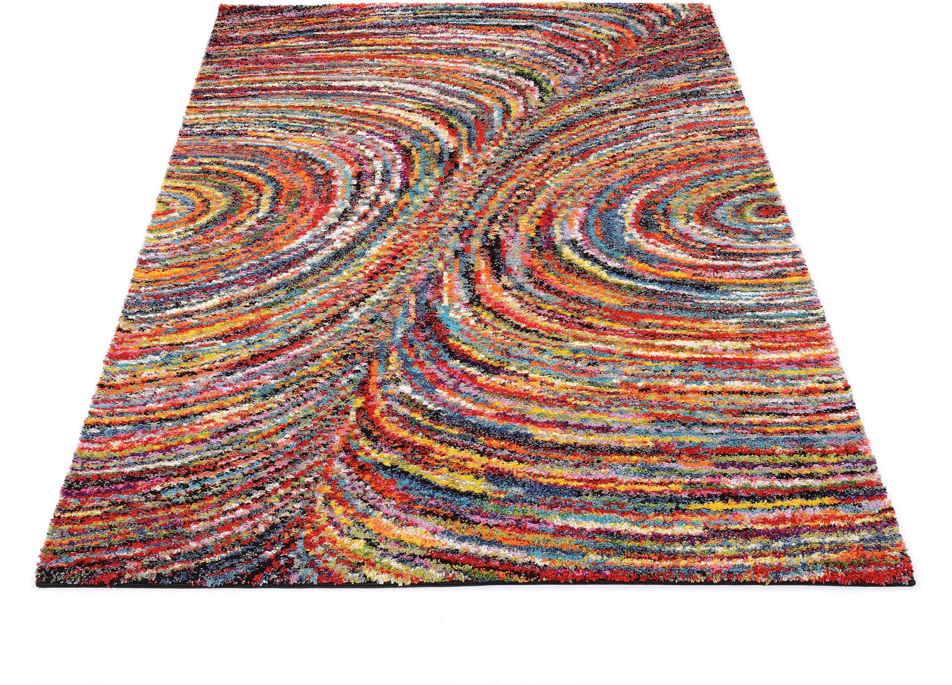 OCI DIE TEPPICHMARKE Hochflor-Teppich Sixteen Face, auch als Läufer erhältlich, rechteckig, Höhe: 25 mm, Langflor, Shaggy, modernes Design, Wohnzimmer, Kinderzimmer