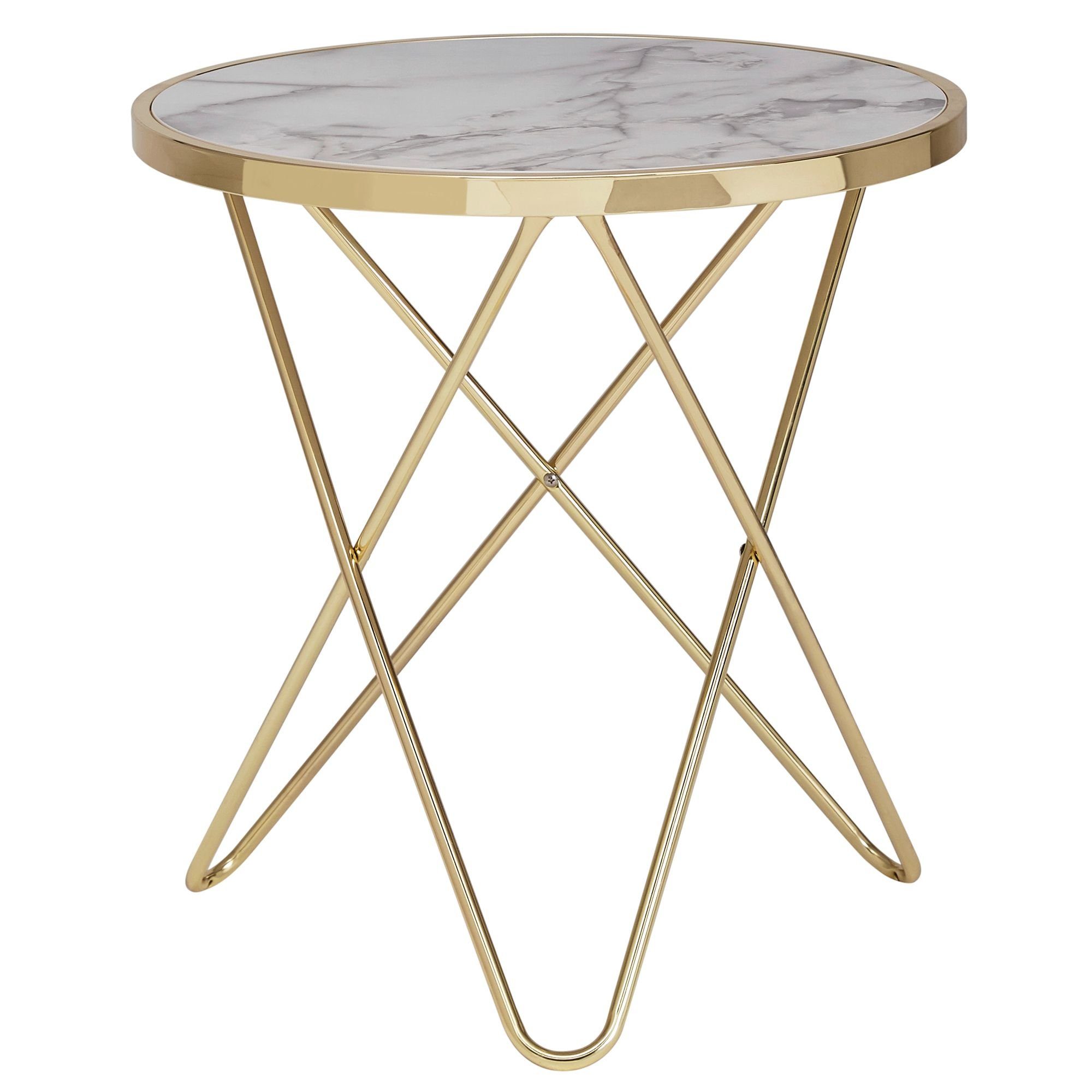 Beistelltisch Design Beistelltisch weiß Ã¸ 55 cm