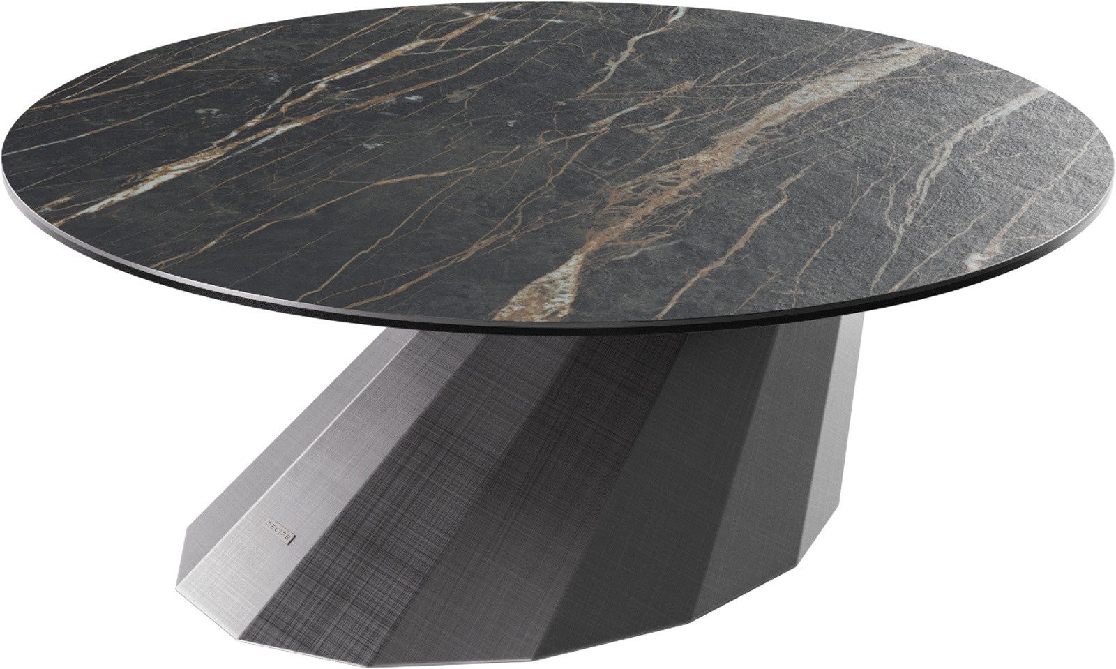 DELIFE Couchtisch Edge, Rund 90x90 cm günstig online kaufen