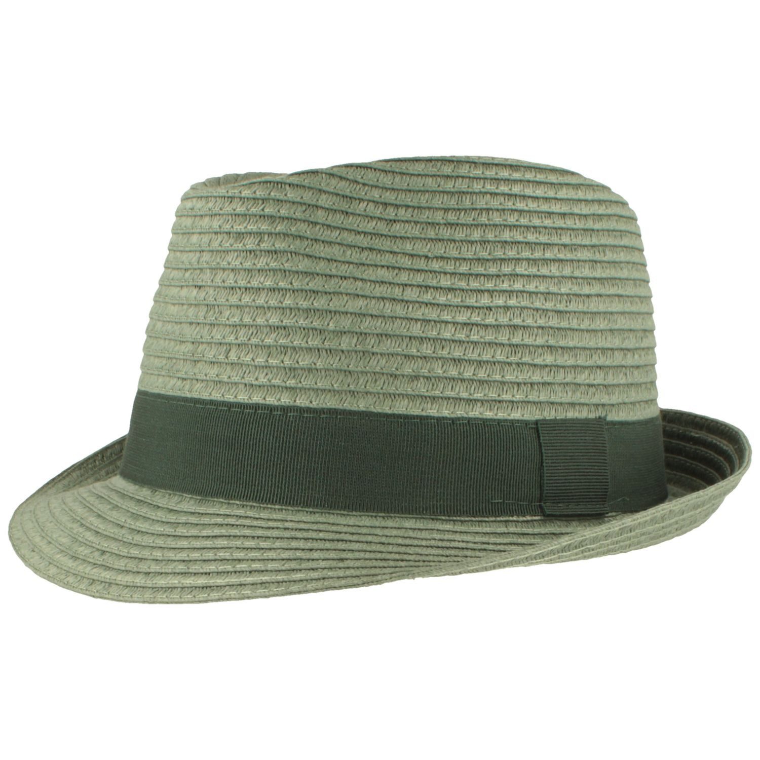 Fiebig Strohhut Papier Trilby mit Ripsband rollbar günstig online kaufen