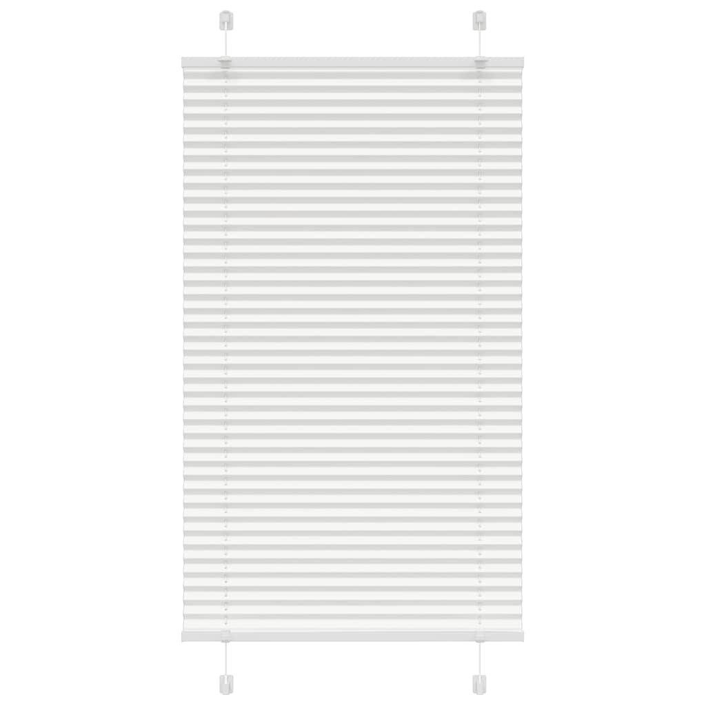 vidaXL Gardine 80 x 100 cm Plissee Weiß 80x100 cm Stoffbreite 79,4 cm Polyester