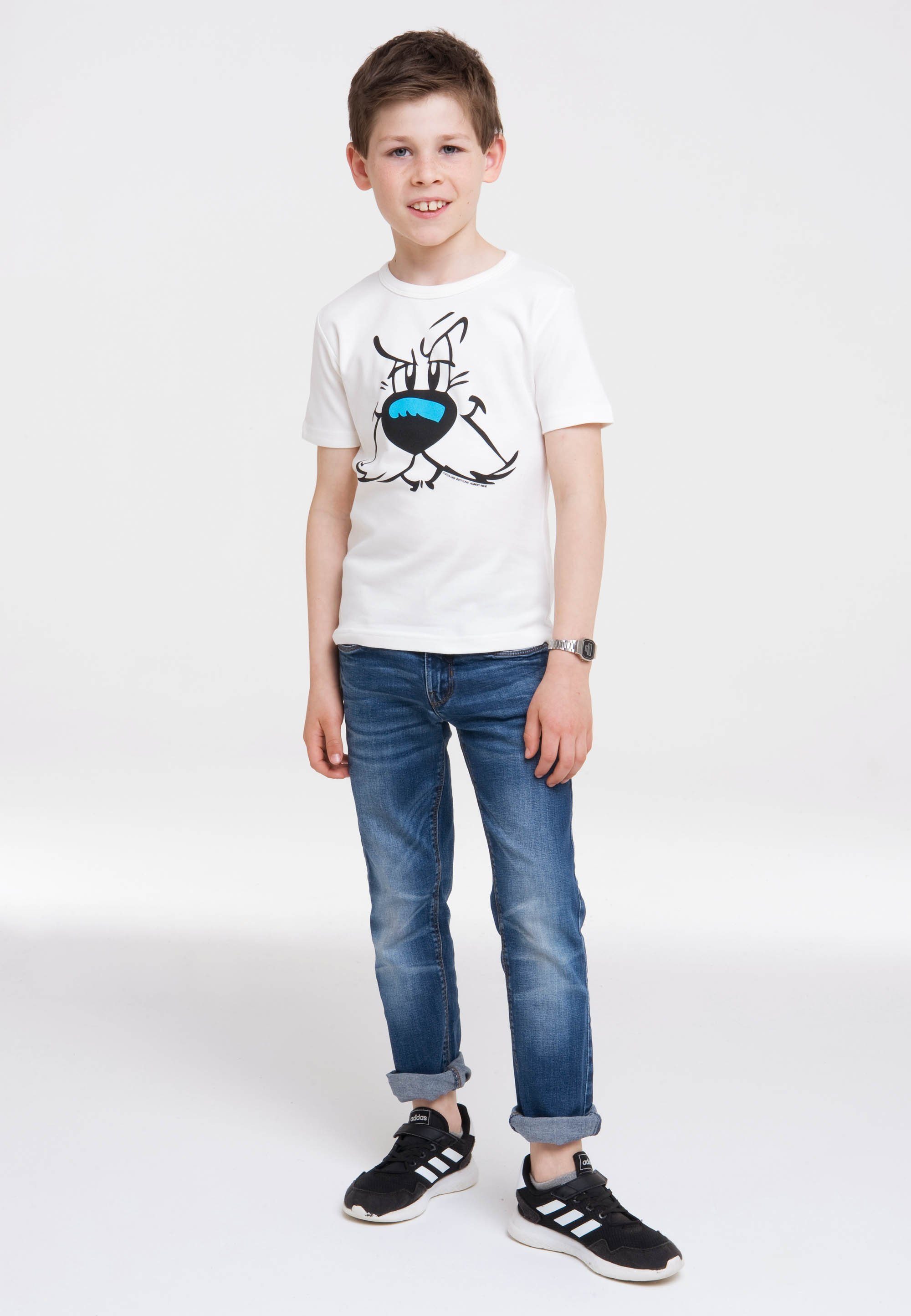 LOGOSHIRT T-Shirt Idefix - Faces - Asterix mit tollem Frontdruck