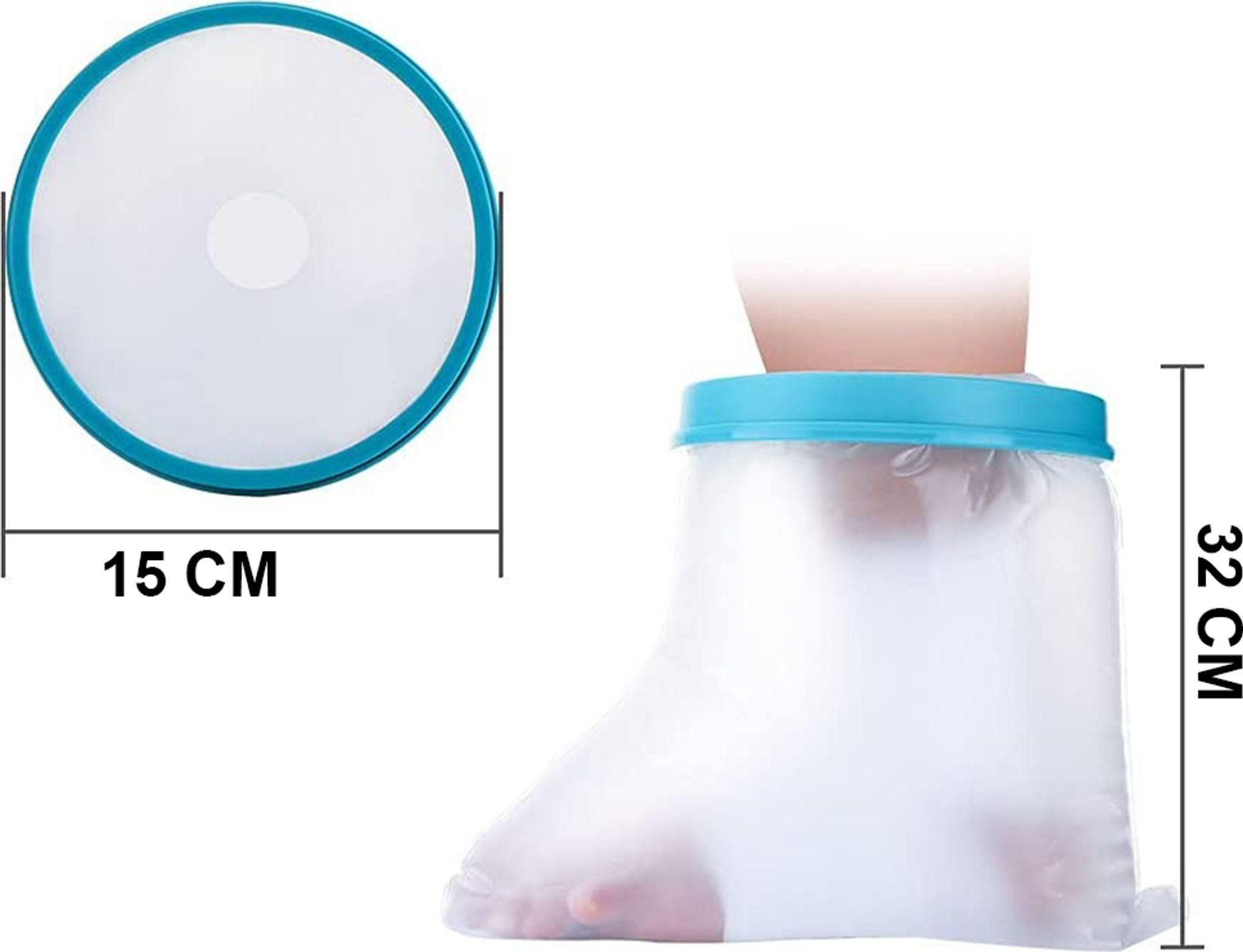 FELIXLEO Gips-und Verbandschutz Wasserdichter Duschschutz für Gipsverbände an Fuß und Bein – Bild 4 von 5
