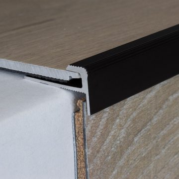 PROVISTON Abschlussprofil Aluminium, 12 x 28 x 900 x 5 mm, Silber, Einfass- & Abschlussprofile