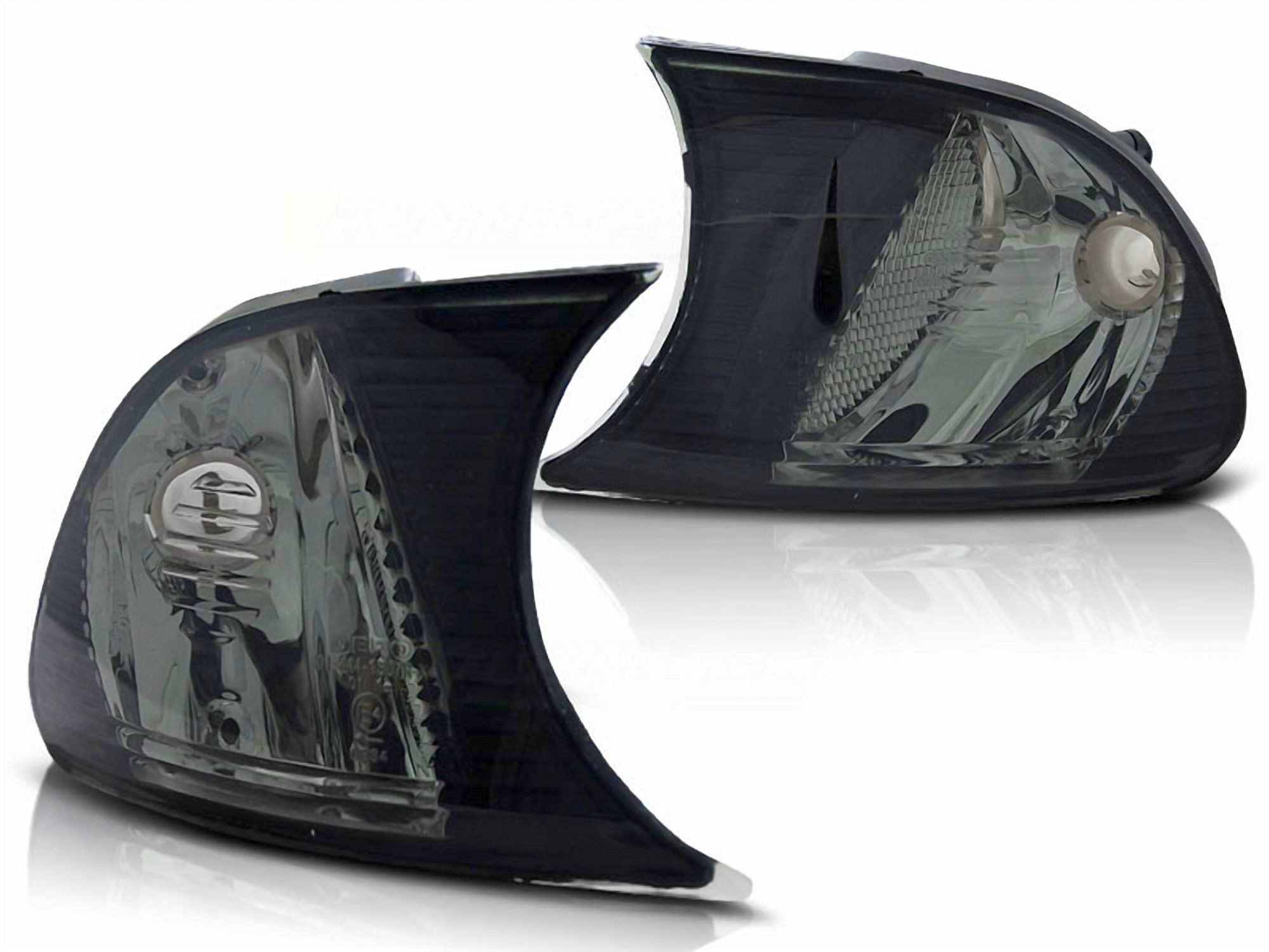 Tuning-Tec KFZ-Ersatzleuchte Frontblinker Set für BMW E46 09.01-03.03 Coupe Cabrio rauchglas, 2 St.