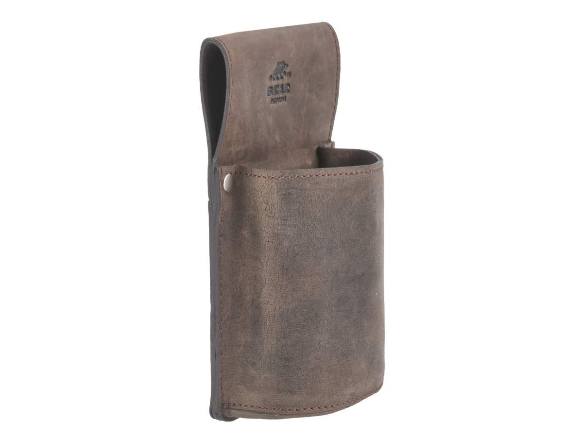 Bear Design Kellnerbörse Dark Nature, Kellnertasche Gastro, Holster, Leder braun für mobile Kassengeräte