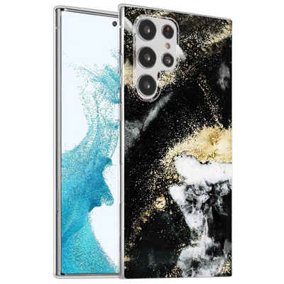 CoolGadget Handyhülle Marmor Slim Case für Samsung Galaxy S22 Ultra 6,8 Zoll, Hülle Dünne Silikon Schutzhülle für Samsung S22 Ultra Hülle