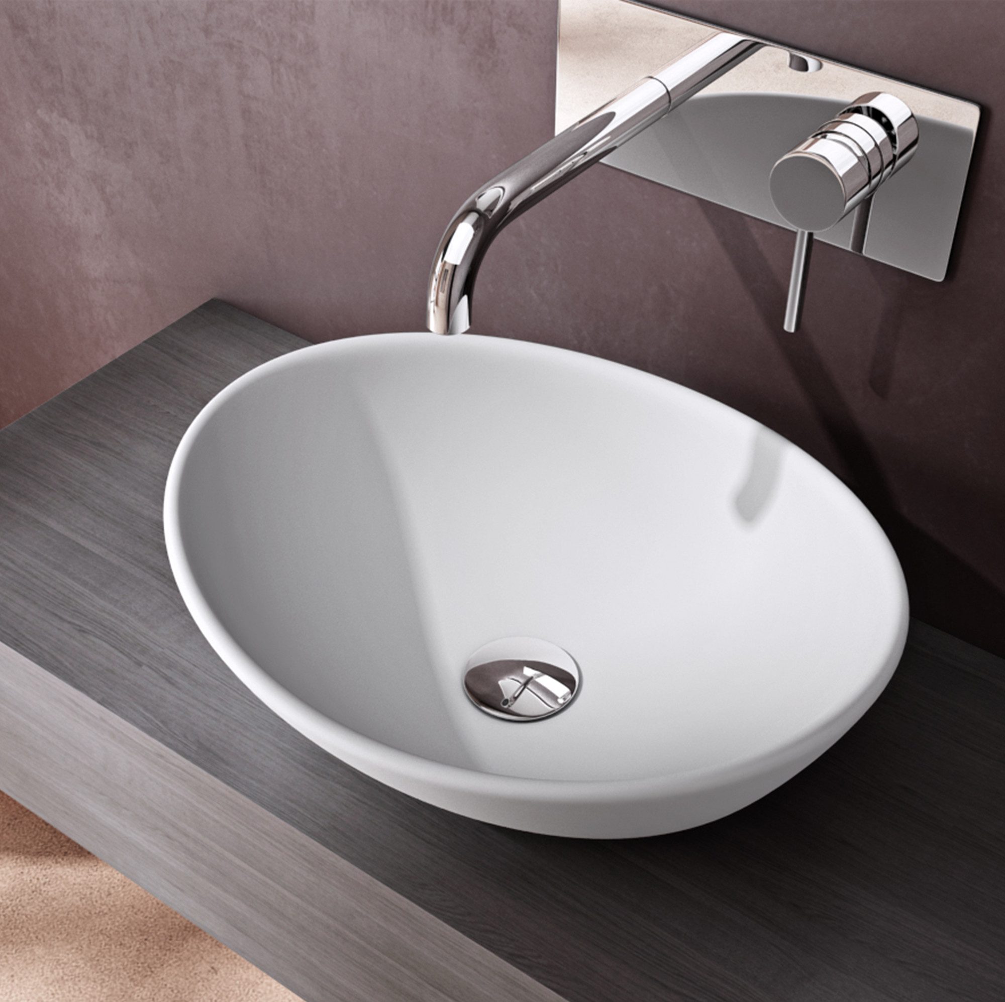 doporro Waschbecken Design Keramik Waschplatz Waschtisch günstig online kaufen