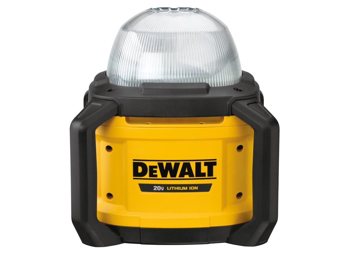 DeWalt Strahler Akku-Baustellenstrahler, 18V (Basisv), bis zu 5.000 Lumen, 360° Reflektor, ohne Akku und Ladegerät