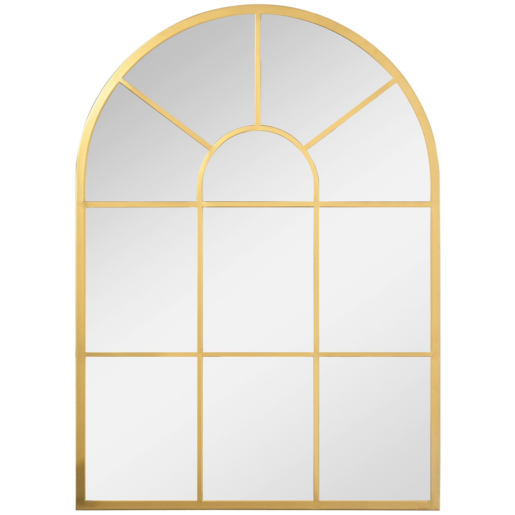HOMCOM Wandspiegel Flurspiegel mit Metallrahmen (Fensterspiegel, günstig online kaufen