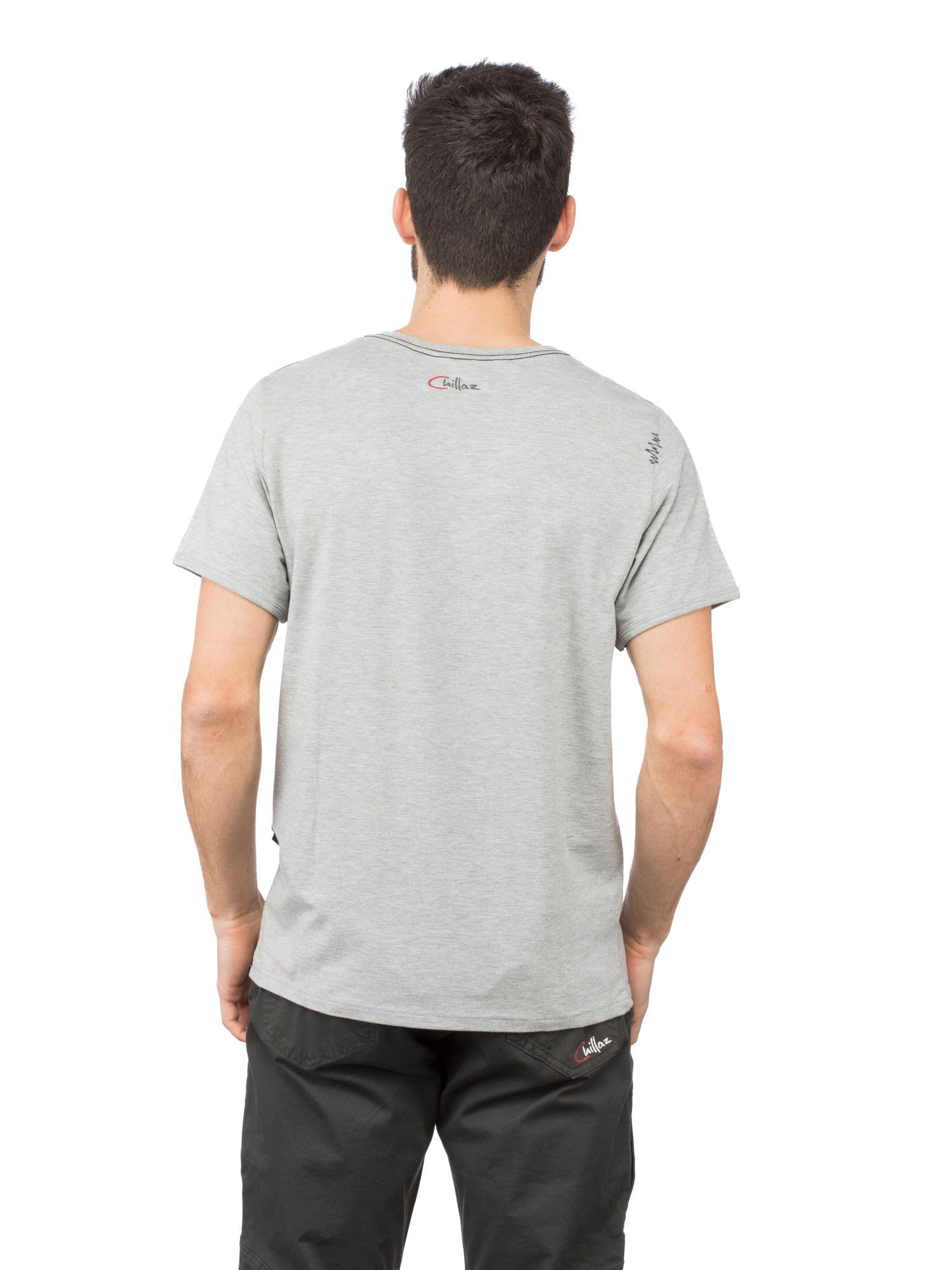Chillaz T-Shirt Lion M Grey Herren Chillaz - Melange T-shirt Kurzarm-Shirt