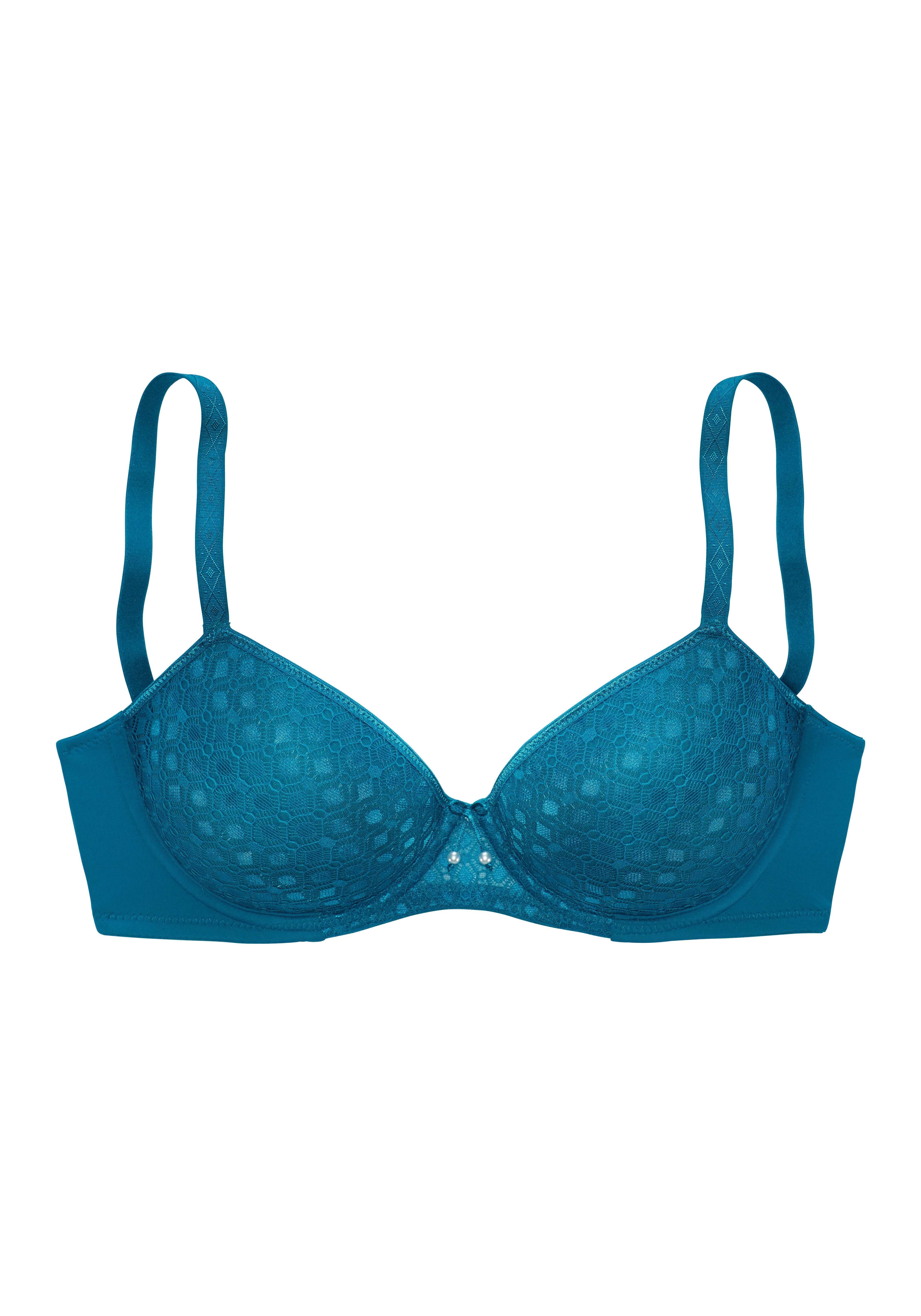LASCANA Schalen-BH mit Spitze über nahtlosen Cups, auf Formbügel, Dessous. € 39,99