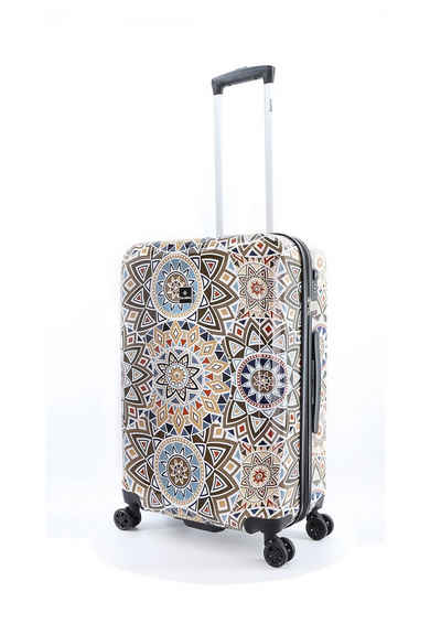 Saxoline® Koffer »Mosaic«, mit arretierbarem Aluminium-Trolleysystem