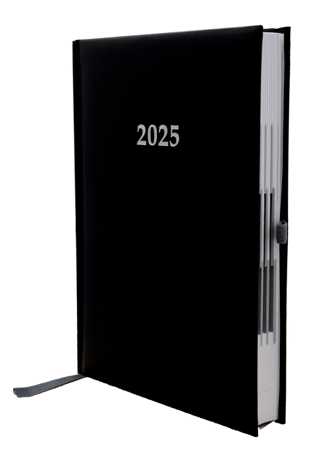 ADINA Buchkalender 2025 ADINA Buchkalender Chefplaner A5 schwarz 1 Tag 1 Seite auch sonnt