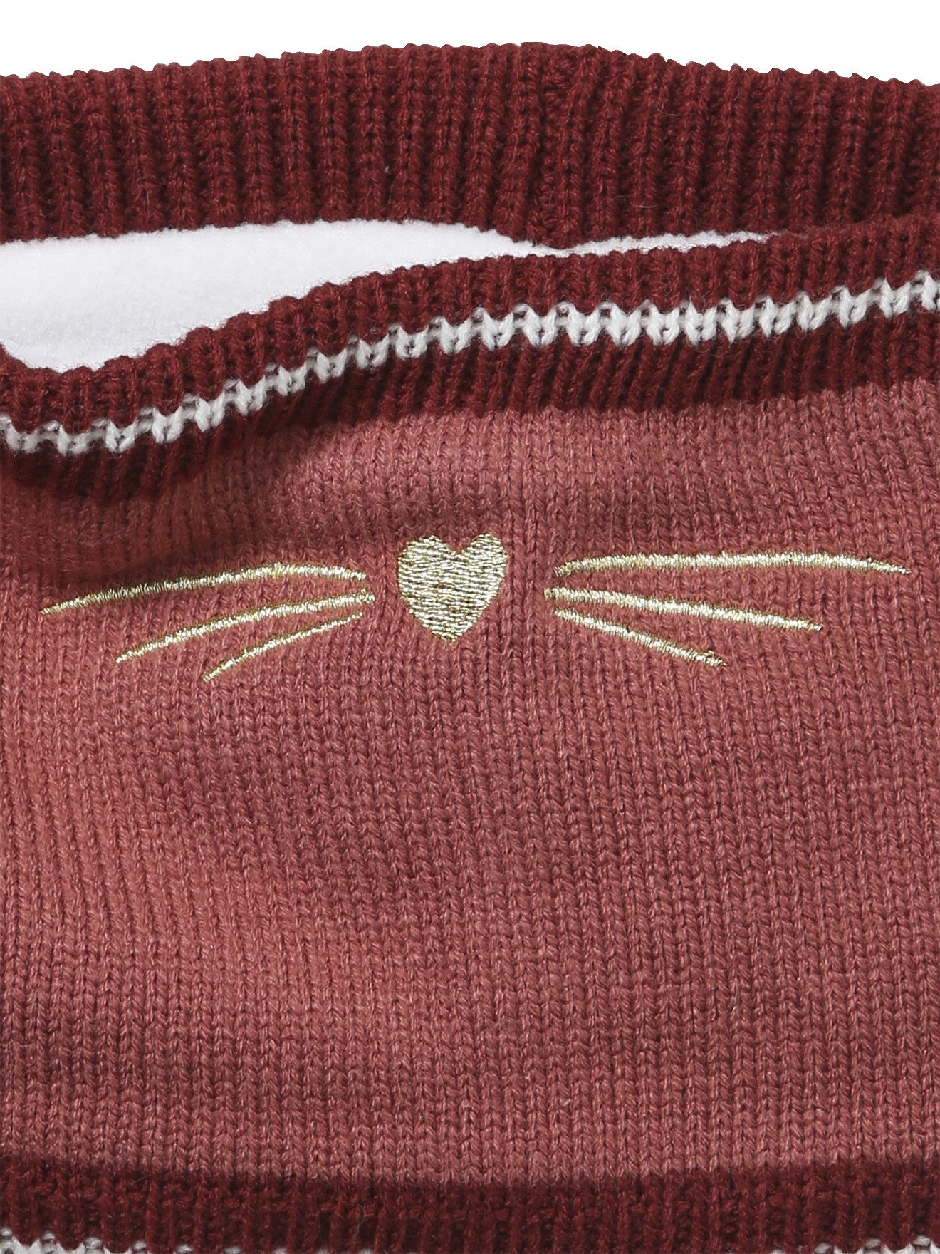 vertbaudet Halstuch Mädchen Loopschal mit Katze