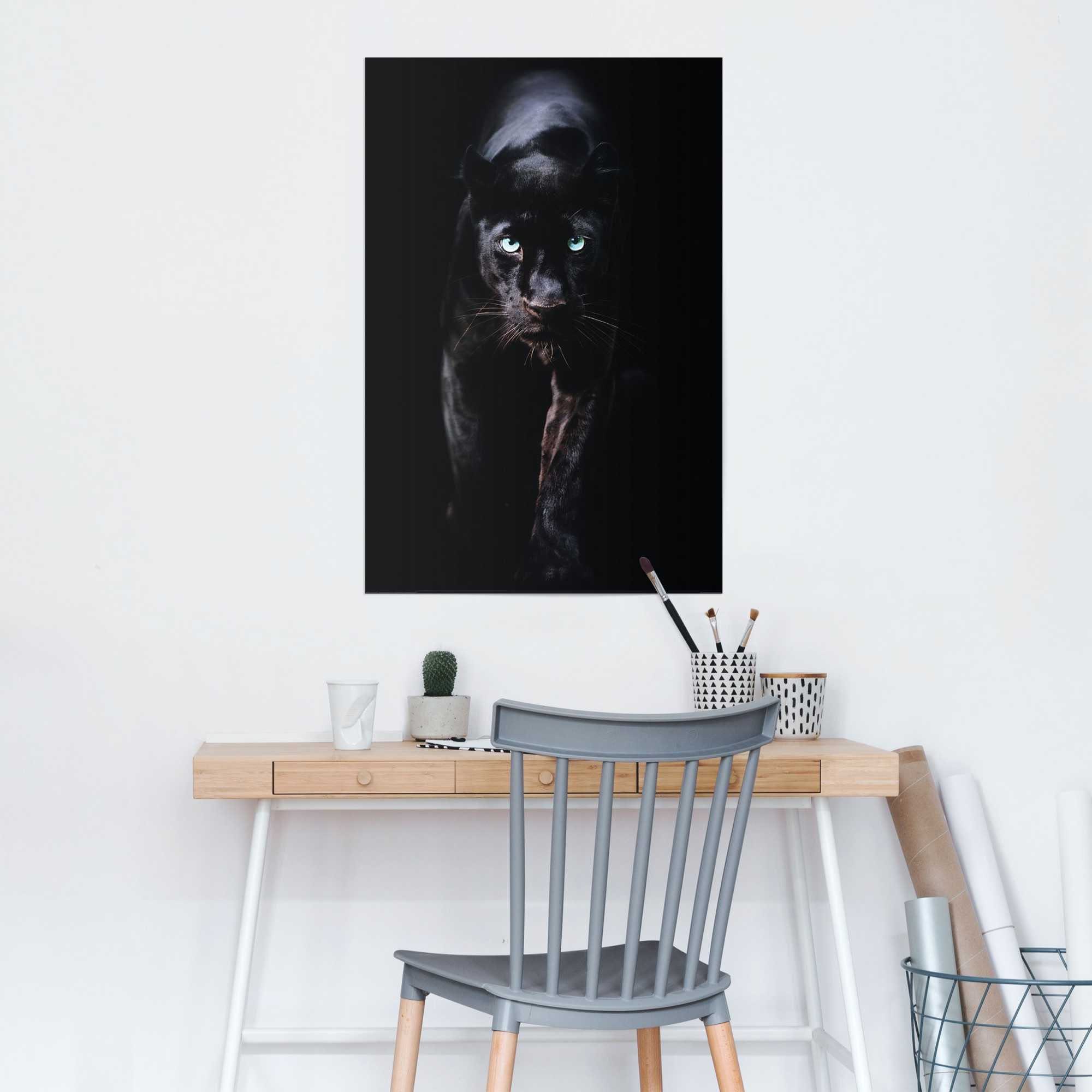 Reinders! Poster Poster Schwarzer Panther, Tiere (1 St)