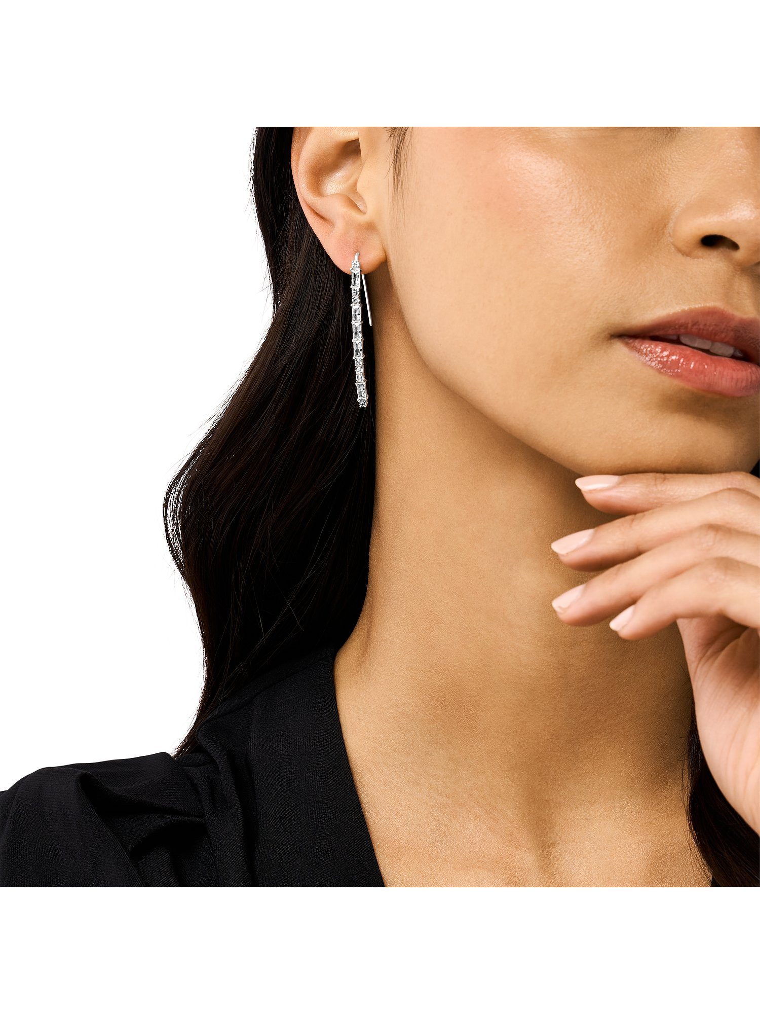 Emporio Armani Paar Ohrhänger silberfar...