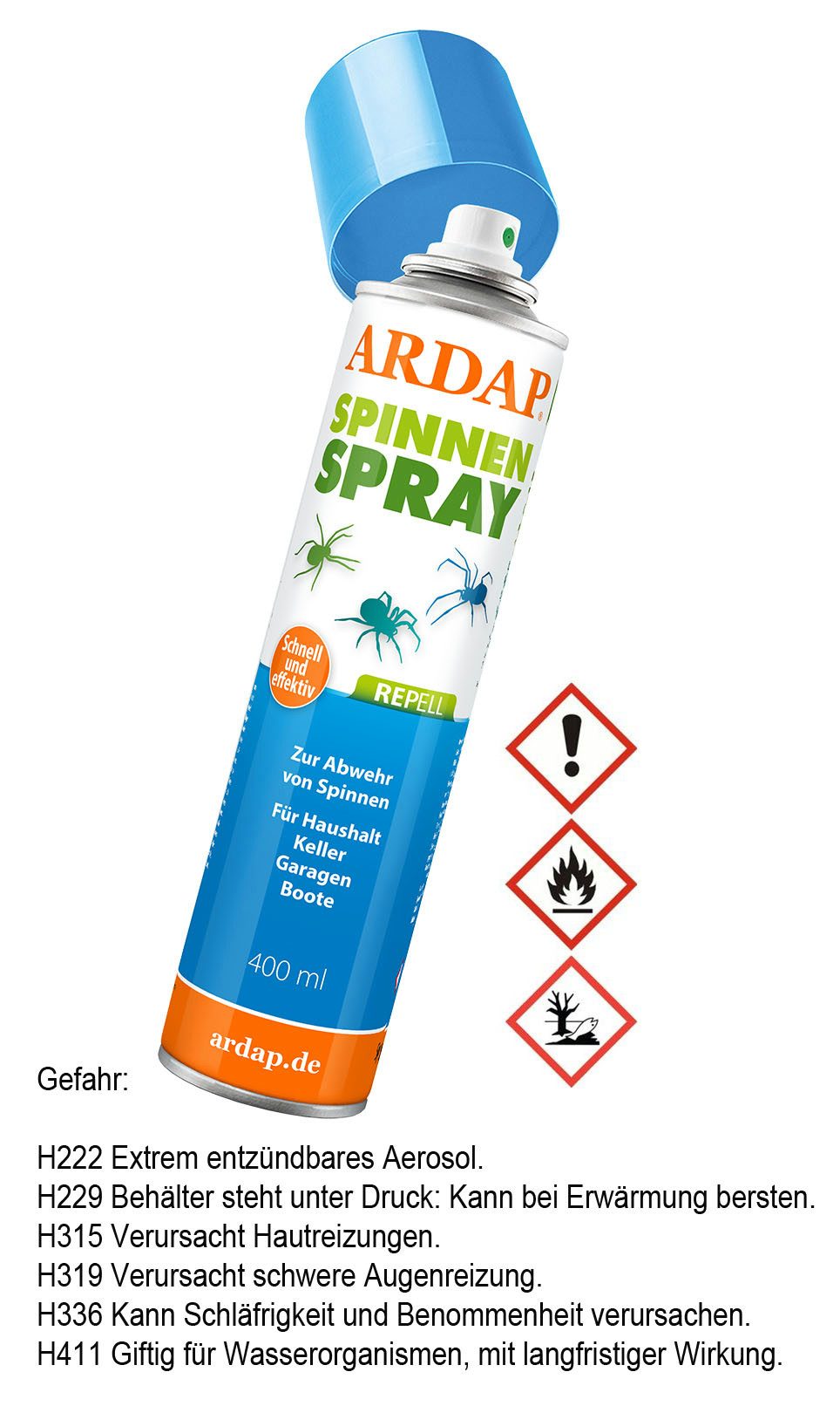 Ardap Insektenspray ARDAP Repell Spinnenspray 400 ml