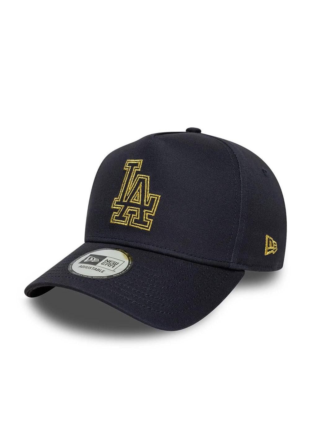 Baseball Cap Los Angeles Dodgers Metallic Outline 9Forty A-Frame Cap New Era Navy