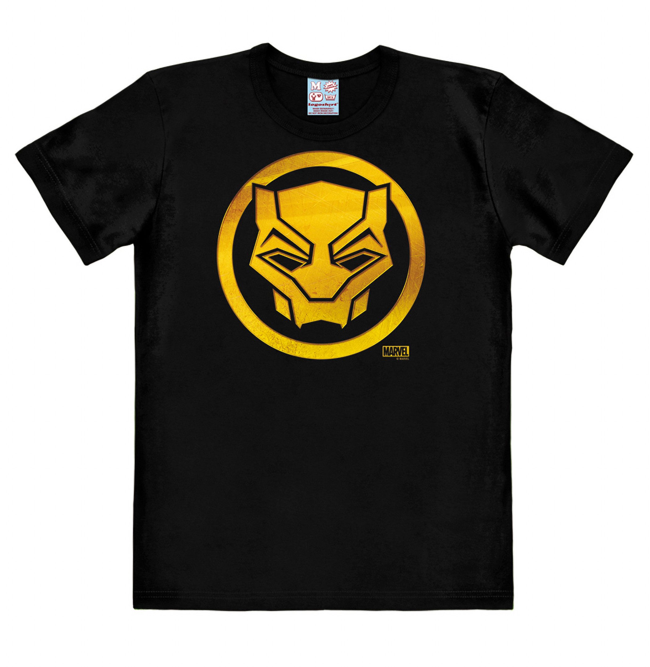 LOGOSHIRT Print-Shirt Black Panther T-Shirt Original Design aus dem Marvel Universum