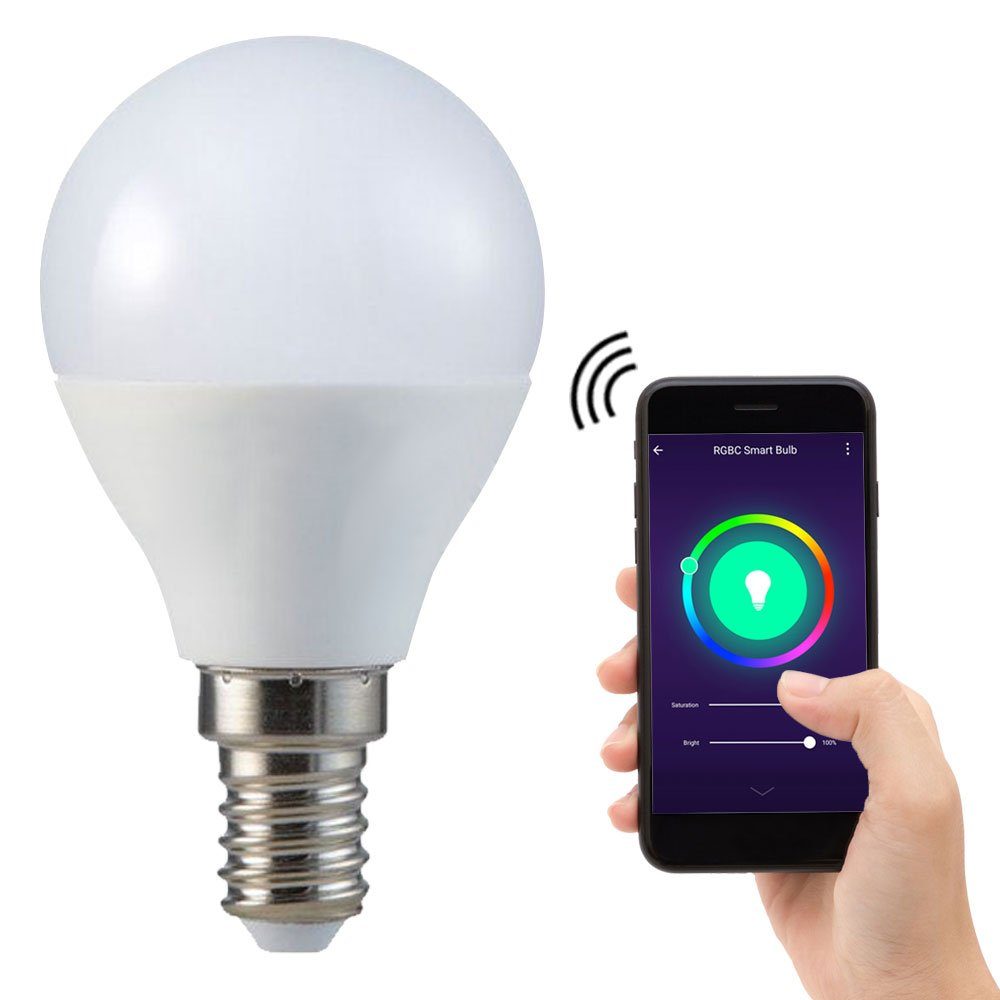 V-TAC LED-Leuchtmittel, RGB LED Smart Home 5W Leuchtmittel E14 Sprachsteuerung App Lampe 470 | Leuchtmittel