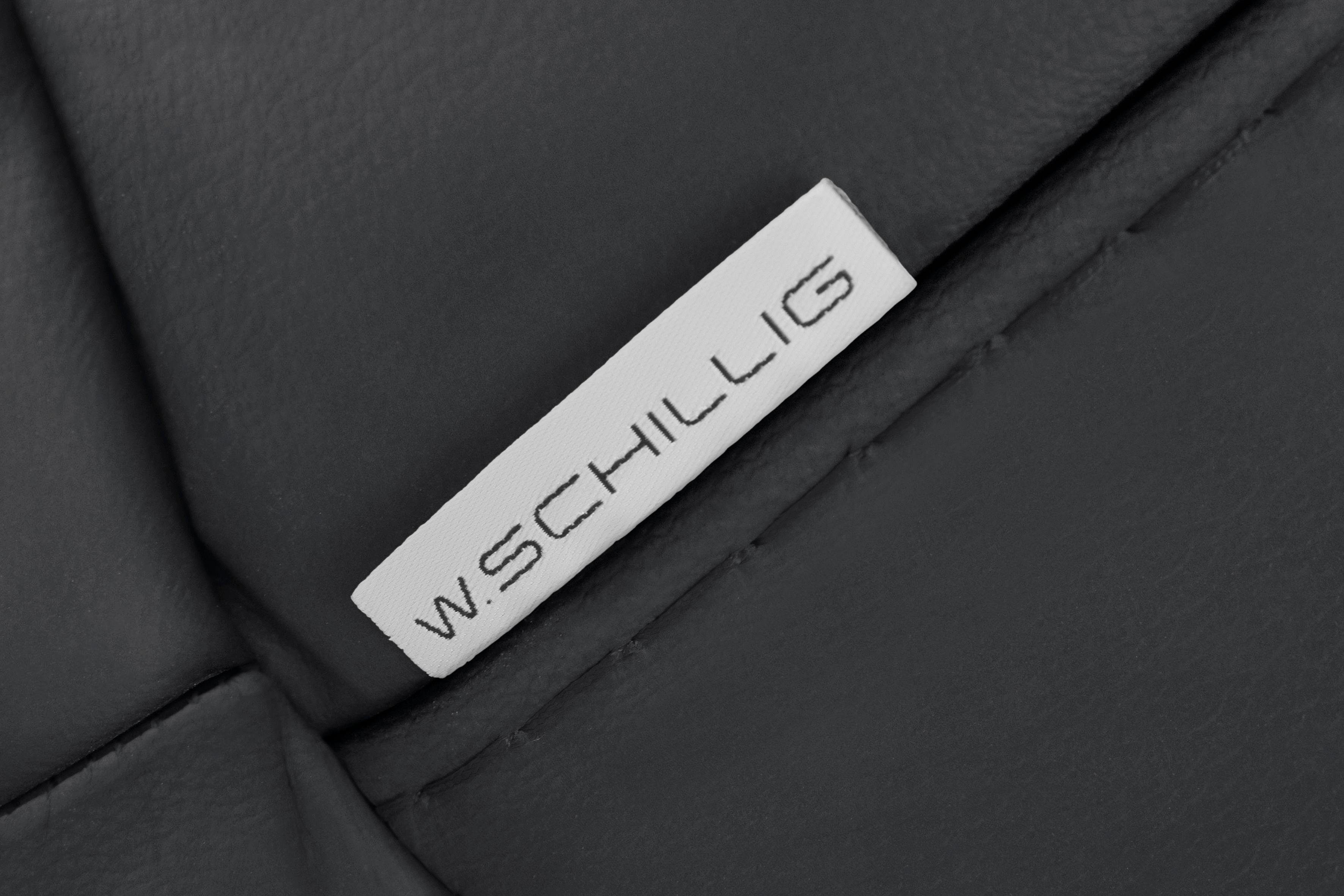 W.SCHILLIG 2,5-Sitzer Metallfüßen Bronze 212 cm Breite mit montanaa, pulverbeschichtet, in