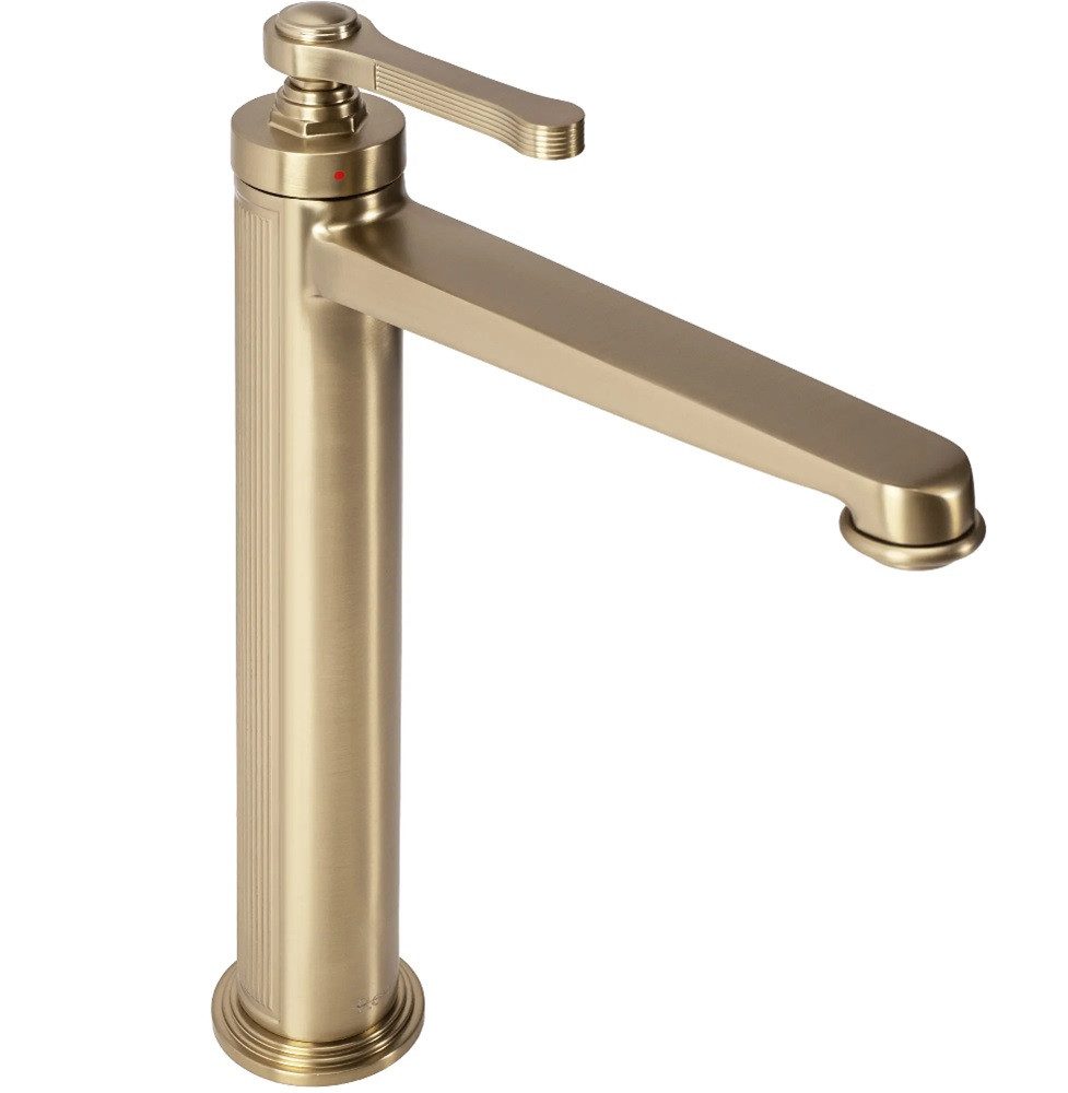 wohnwerk.idee Badarmatur Waschbeckenarmatur Wasserhahn Gold Matt Chrom Design Monaco