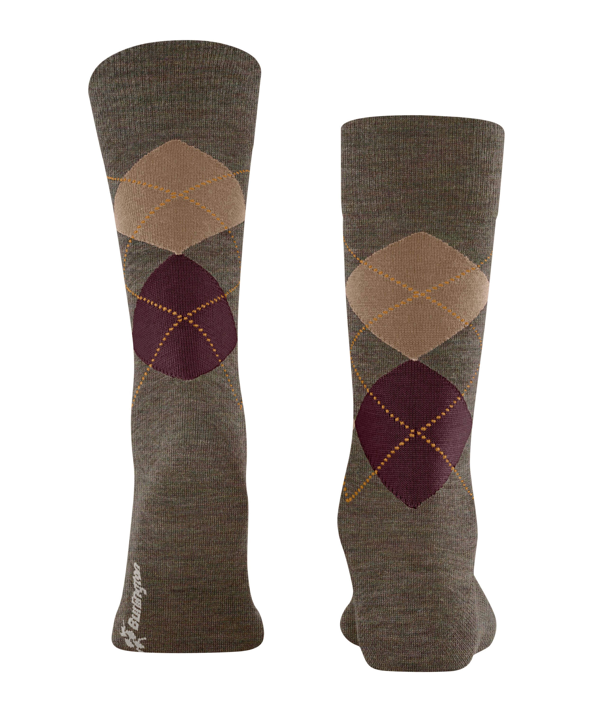 Burlington Socken Burlington Edinburgh Melange Herren (1-Paar) mit wärmender Schurwolle – Bild 3 von 5