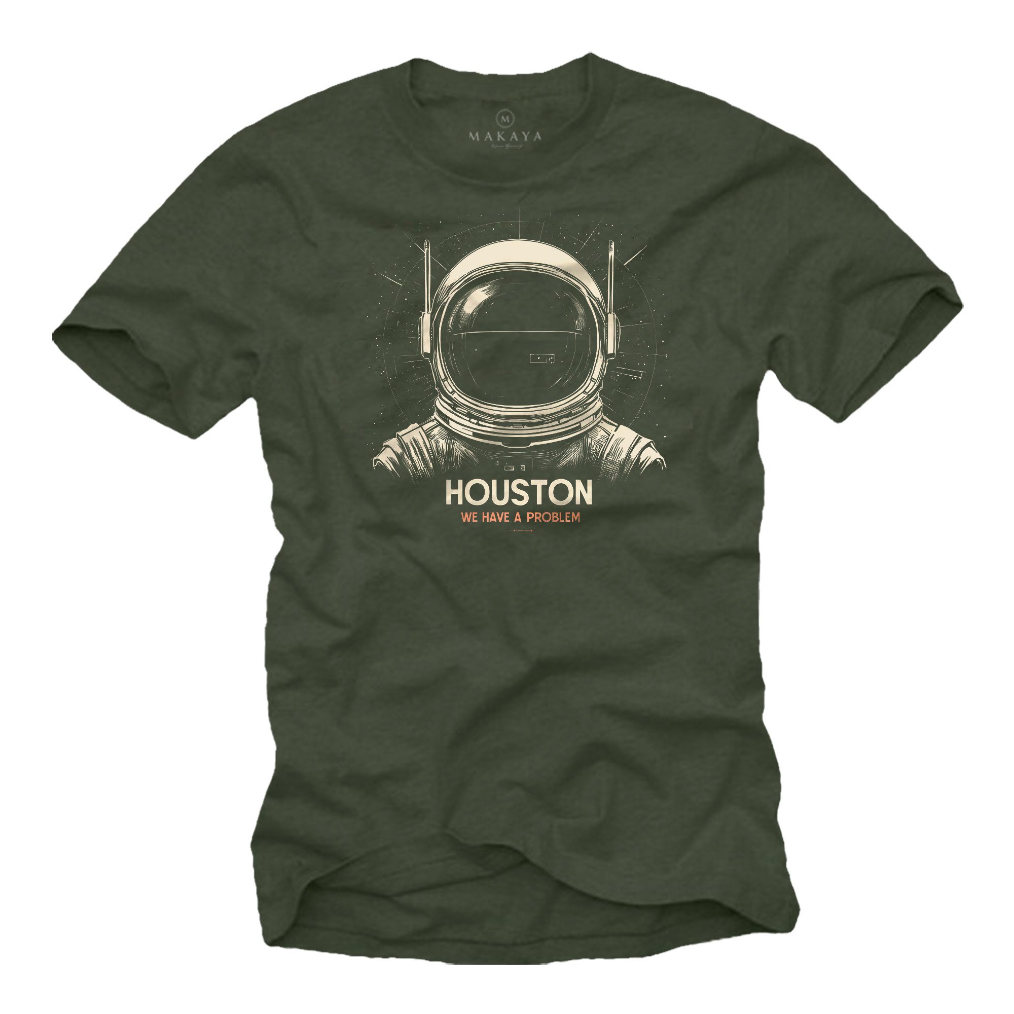 Print-Shirt mit Astronautenmotiv für Herren Jungen Kinder Astronaut Planeten