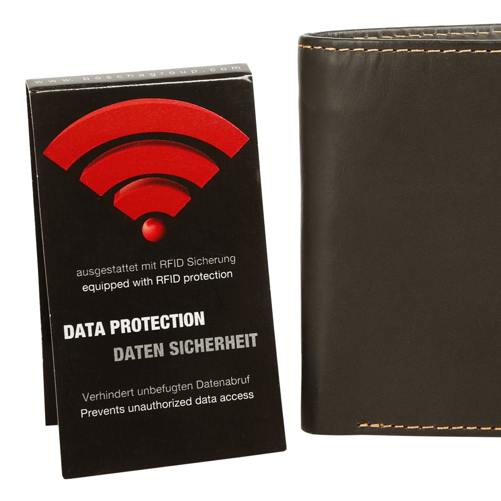 BODENSCHATZ Brieftasche BICOLOUR, echt Leder