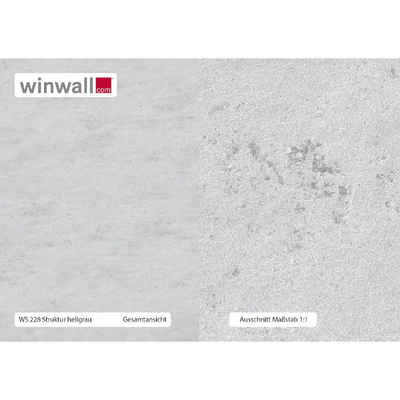 winwall Duschrückwand Duschrückwände ALU-Verbundplatte Dekor: Struktur Hellgrau, (1-tlg), Wandverkleidung aus Alu