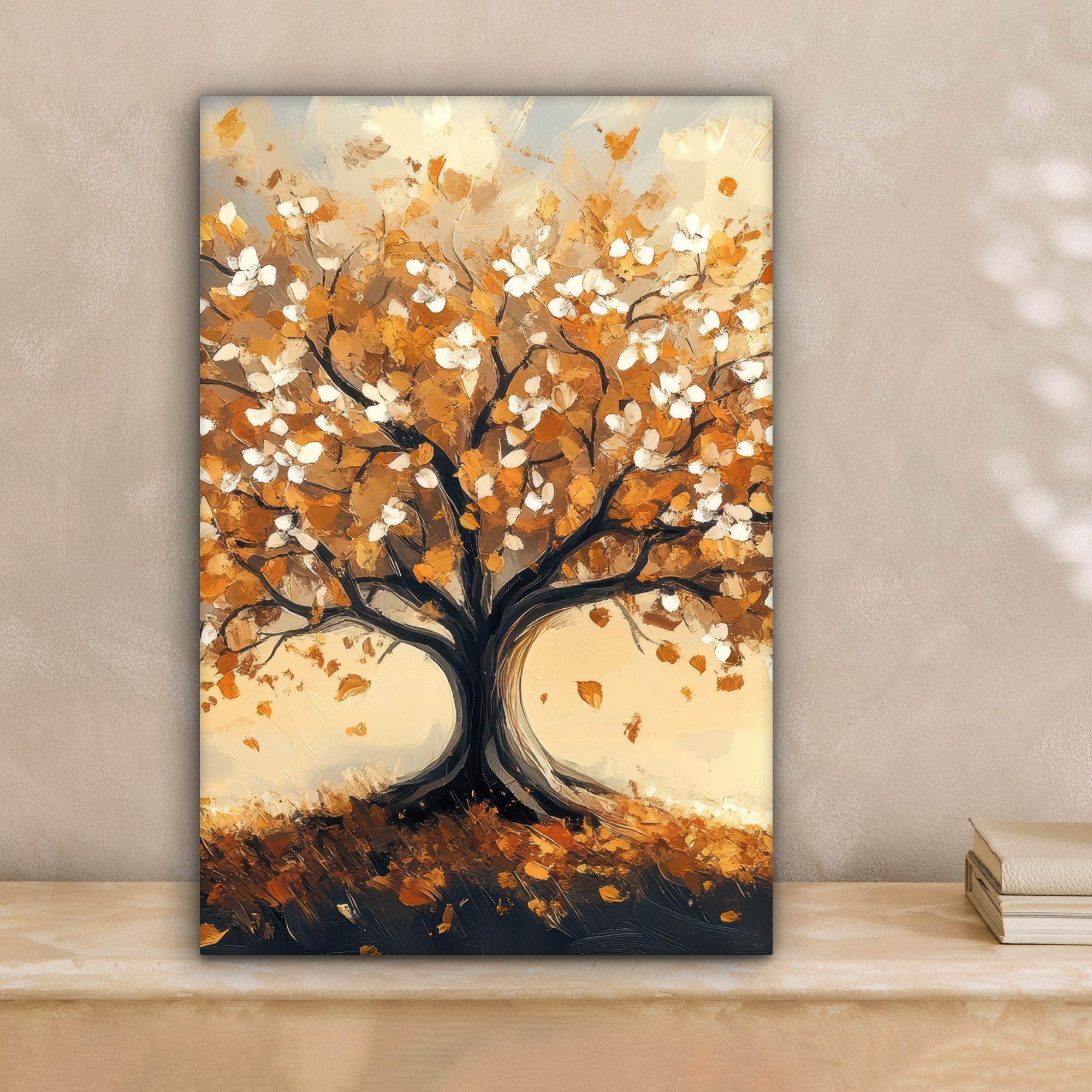 OneMillionCanvasses® Leinwandbild Halloween - Kürbis - Gespenst - Schwarze günstig online kaufen