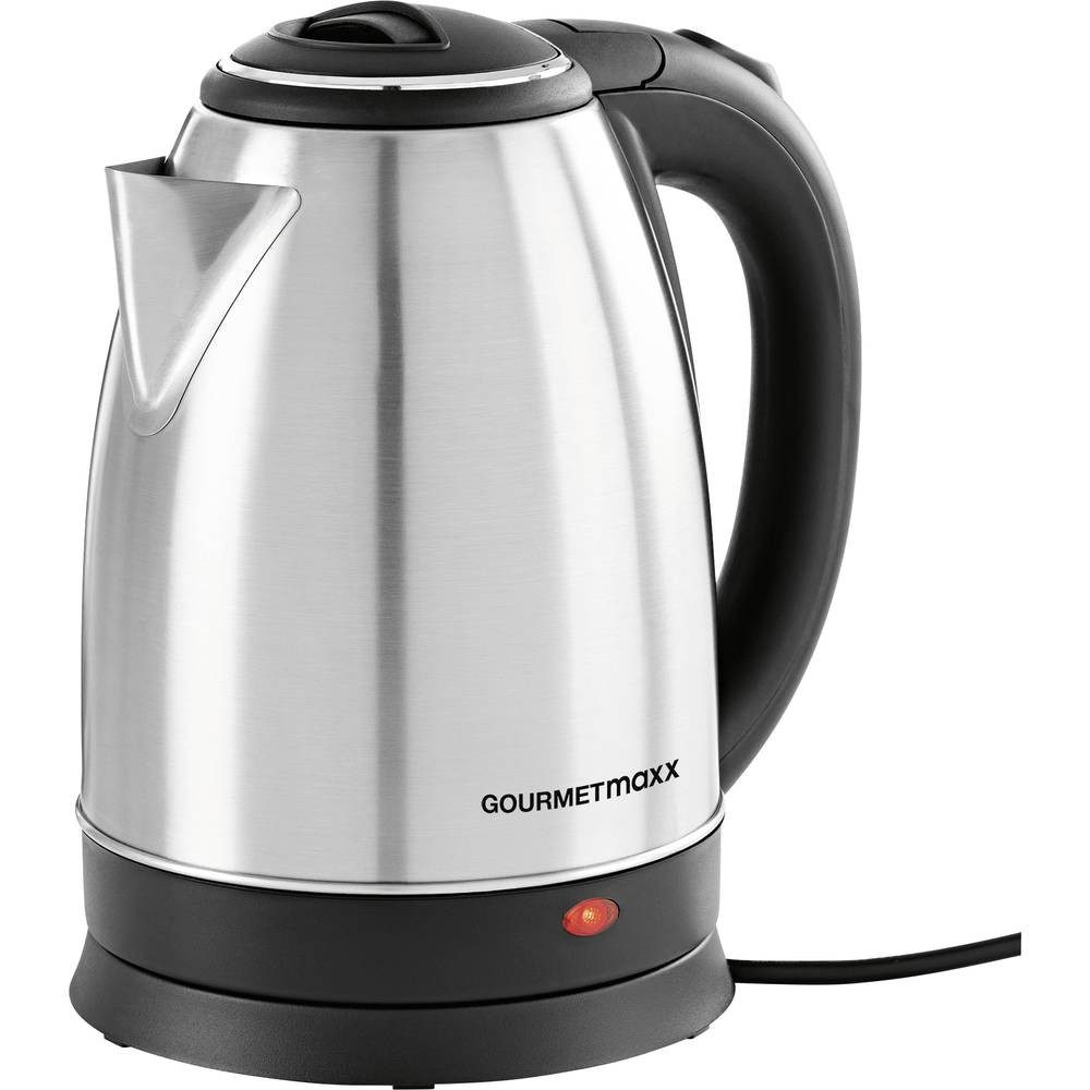 GOURMETmaxx Wasserkocher Wasserkocher - 1.8 l - Edelstahl 13704, schnurlos