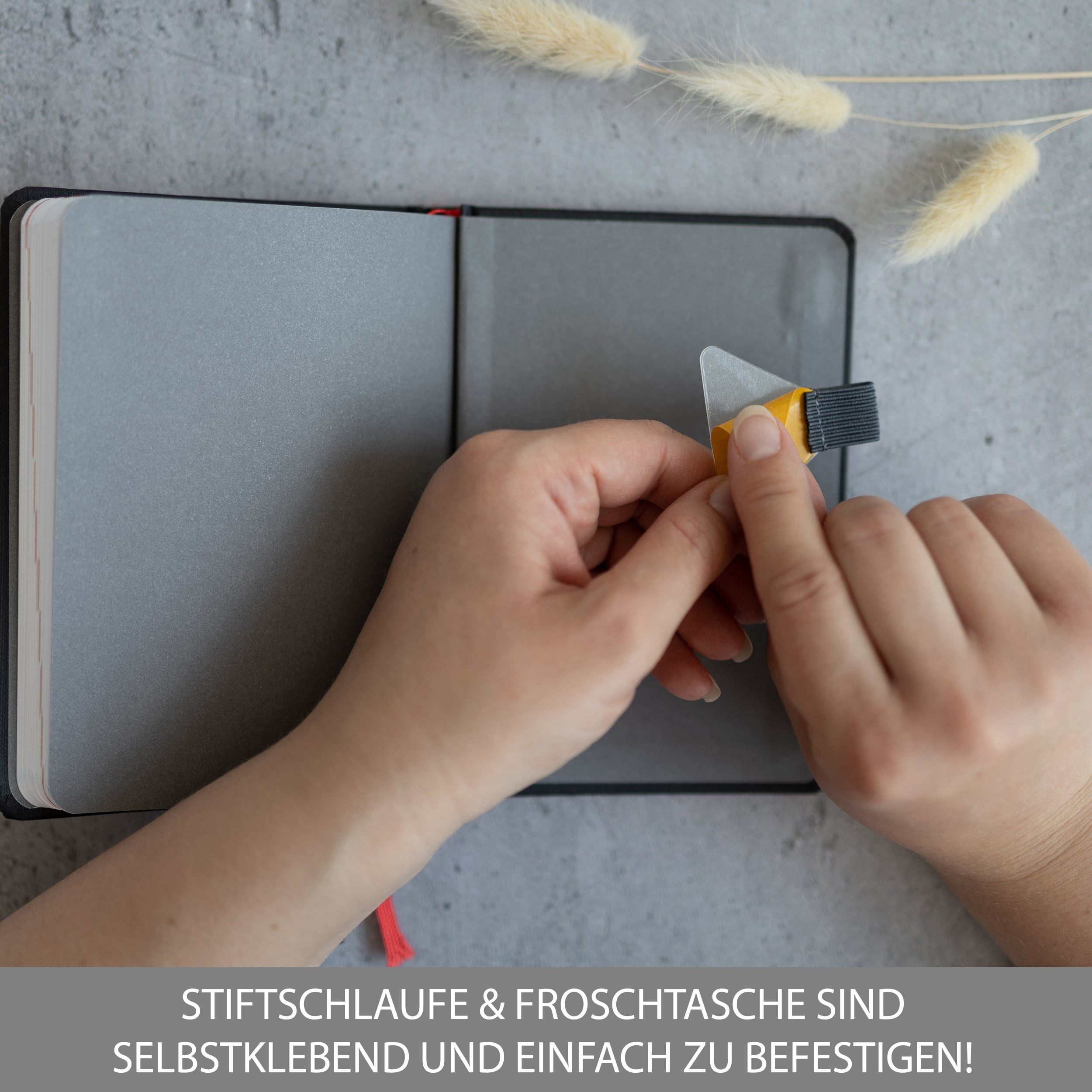 Thumbnail - TOBJA Taschenkalender 2026 A6 Taschenkalender Denim inkl. Zubehör Set, Terminplaner mit Froschtasche, Stift, Pen-Loop un...
