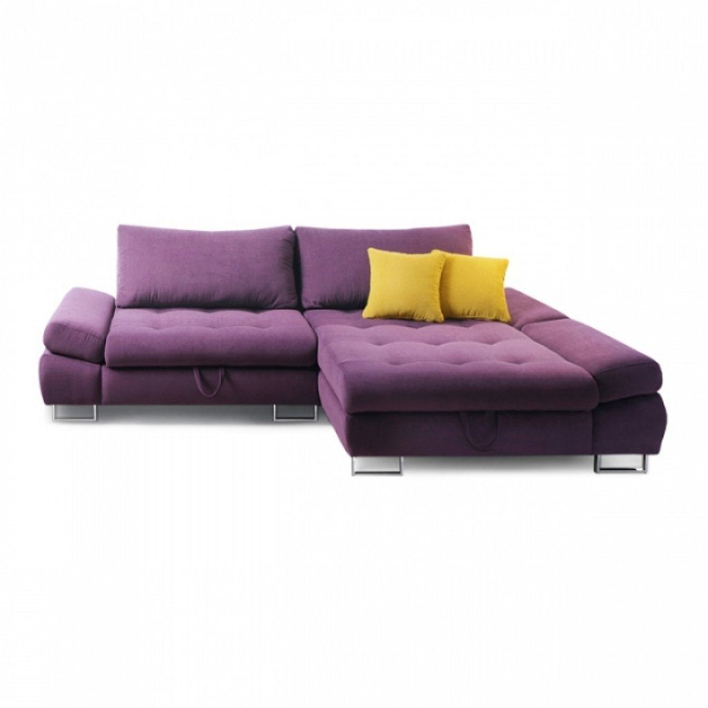 JVmoebel Ecksofa Schlafsofa Design Wohnzimmer Polster Eckgarnitur Ecksofa Sofa Couch, Mit Bettfunktion