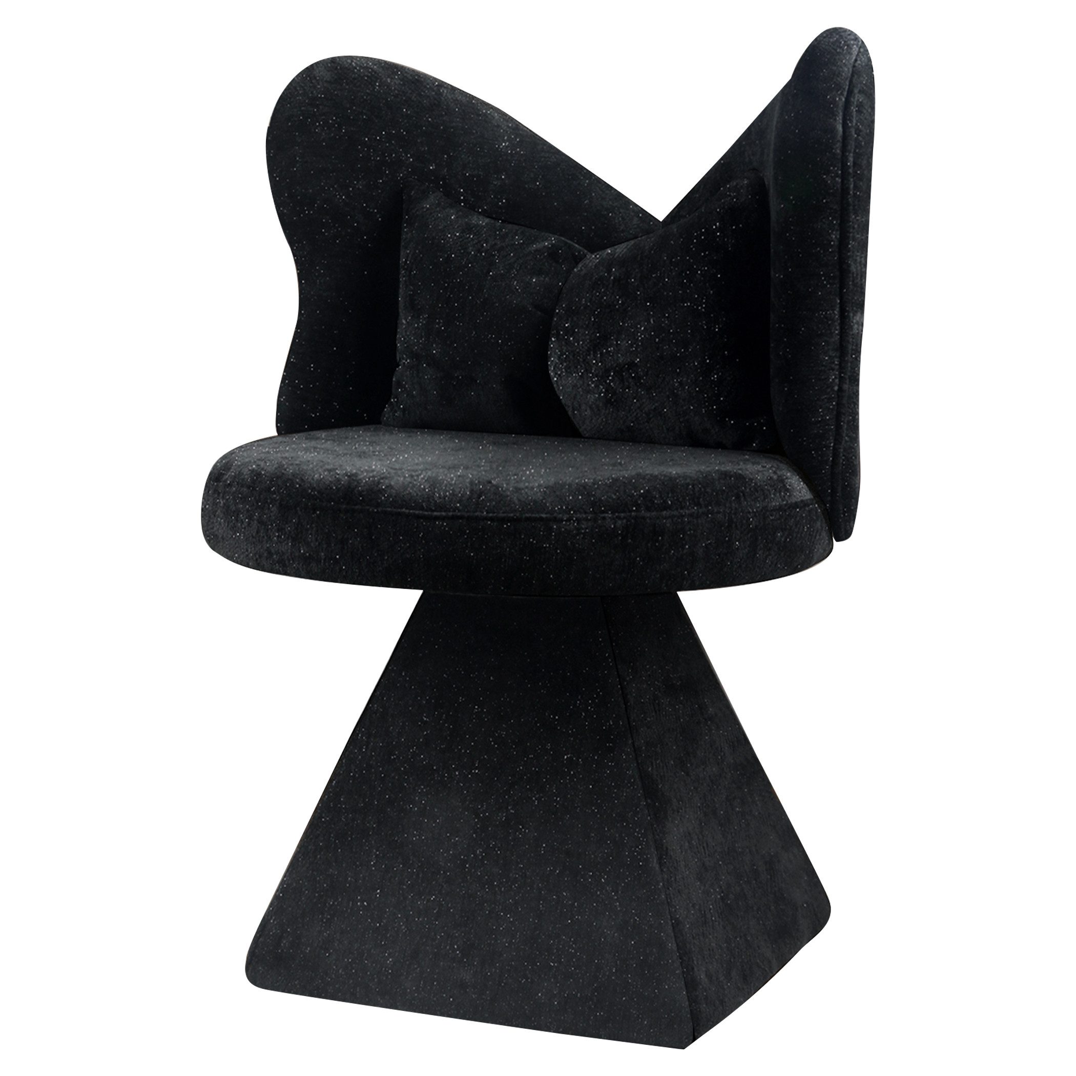 SeedWave Drehsessel Chenillestoff Schminkhocker ohne Armlehnen mit 360°-Dre günstig online kaufen