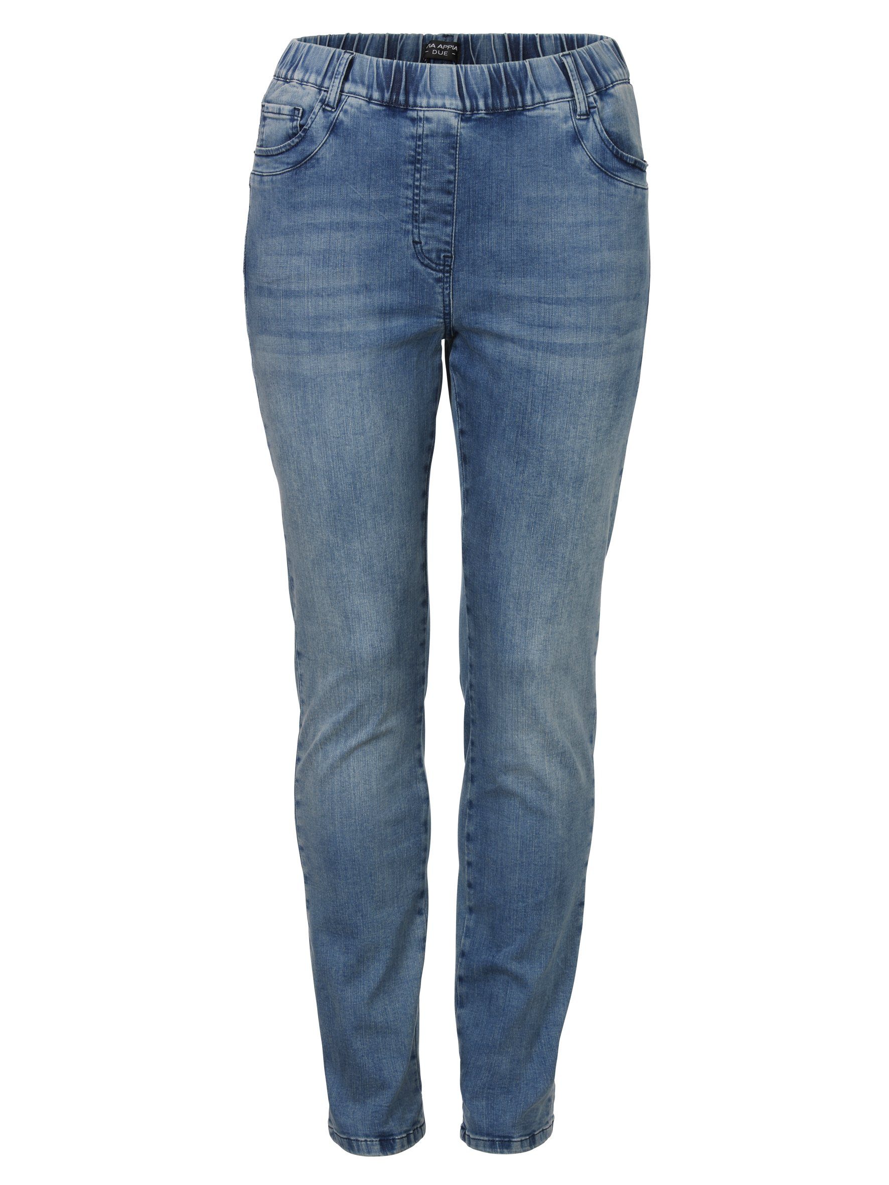 VIA APPIA DUE 5-Pocket-Jeans im unifarbenen Look