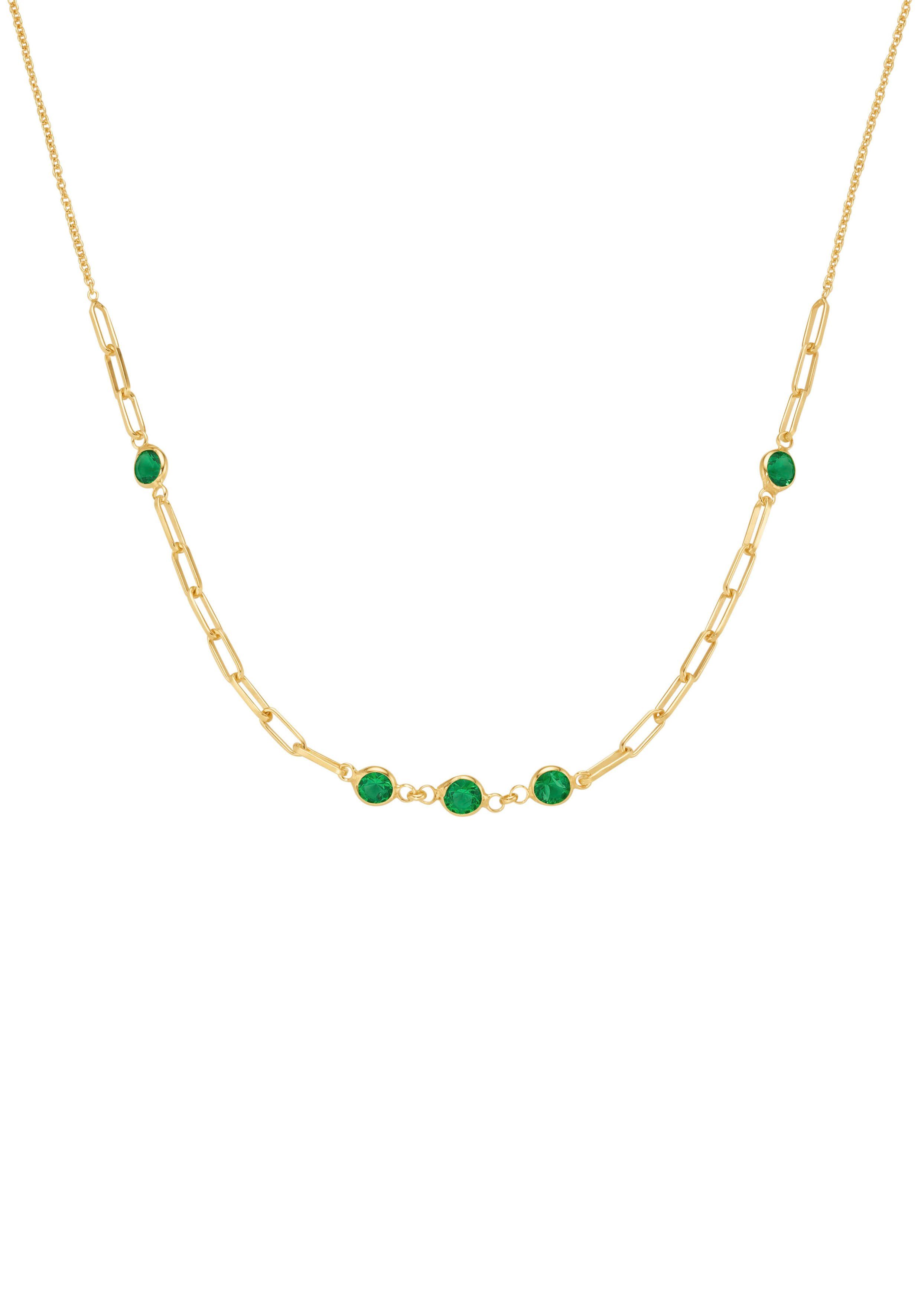 Firetti Kette ohne Anhänger Schmuck Geschenk Silber 925 Halsschmuck Halskette Gliederkette, mit Zirkonia (synth)