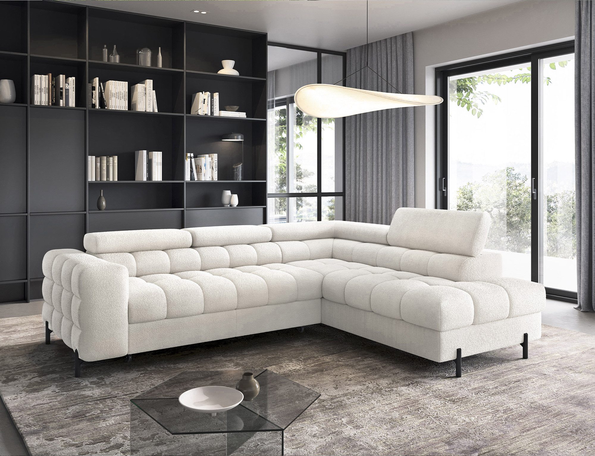 MOEBLO Ecksofa Ferrucio, modernes Schlafsofa mit günstig online kaufen