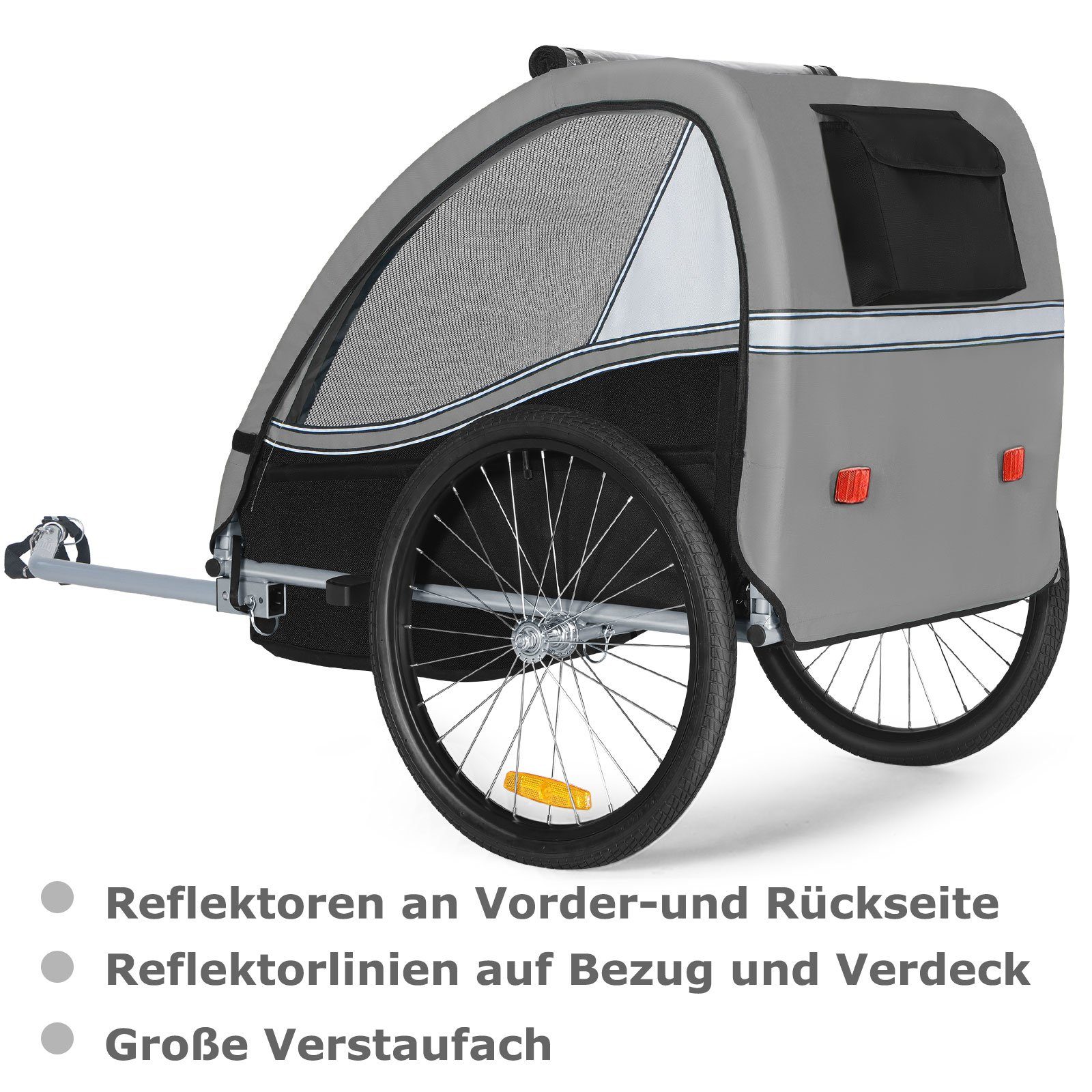 TIGGO Fahrradkinderanhänger Tiggo VS Kinderanhänger Fahrradanhänger für 1 oder 2 Kinder – Bild 4 von 5