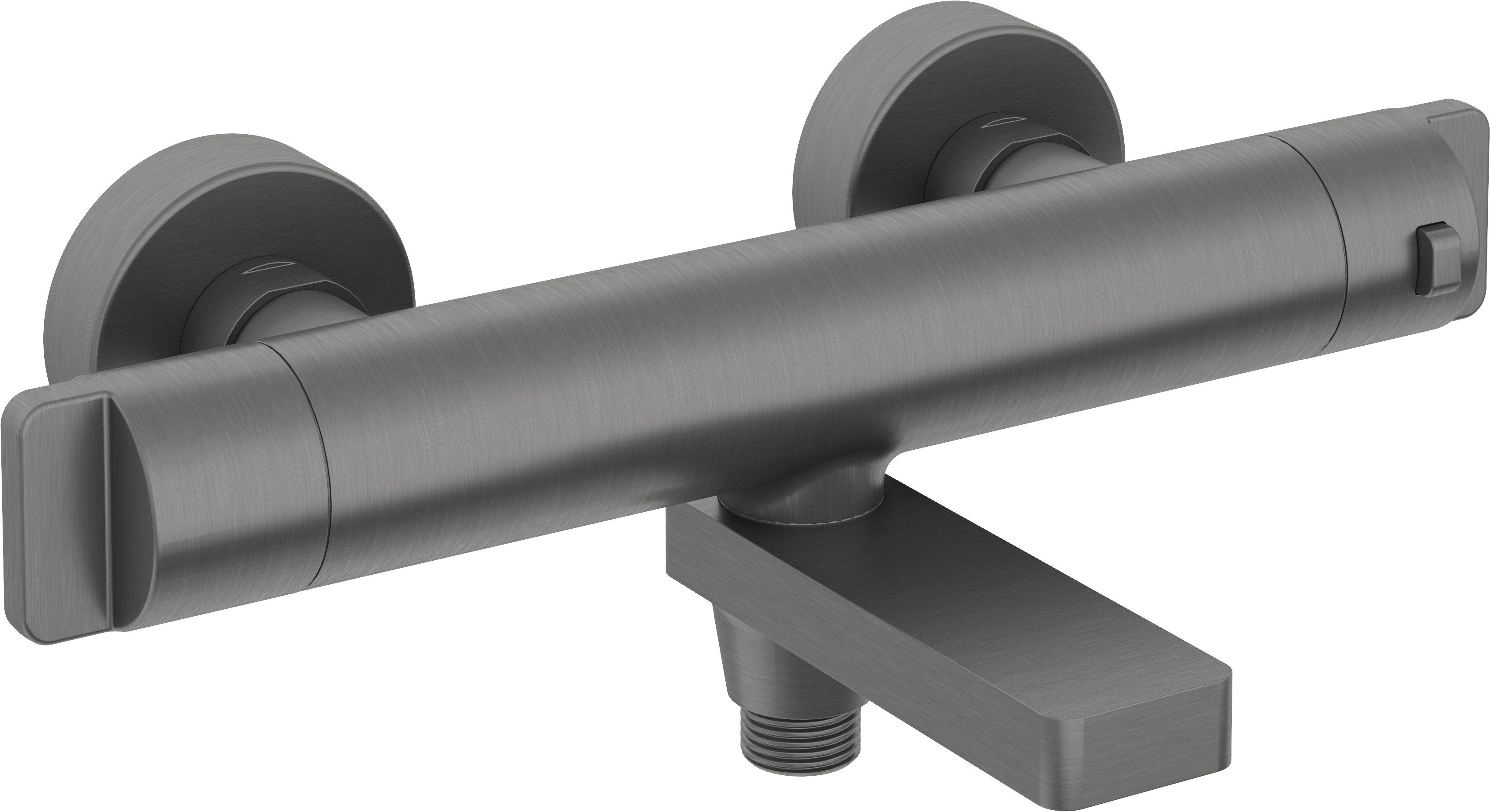 Wannenarmatur Thermostatbatterie mit klappbarem Auslauf und ergonomischen Griffen