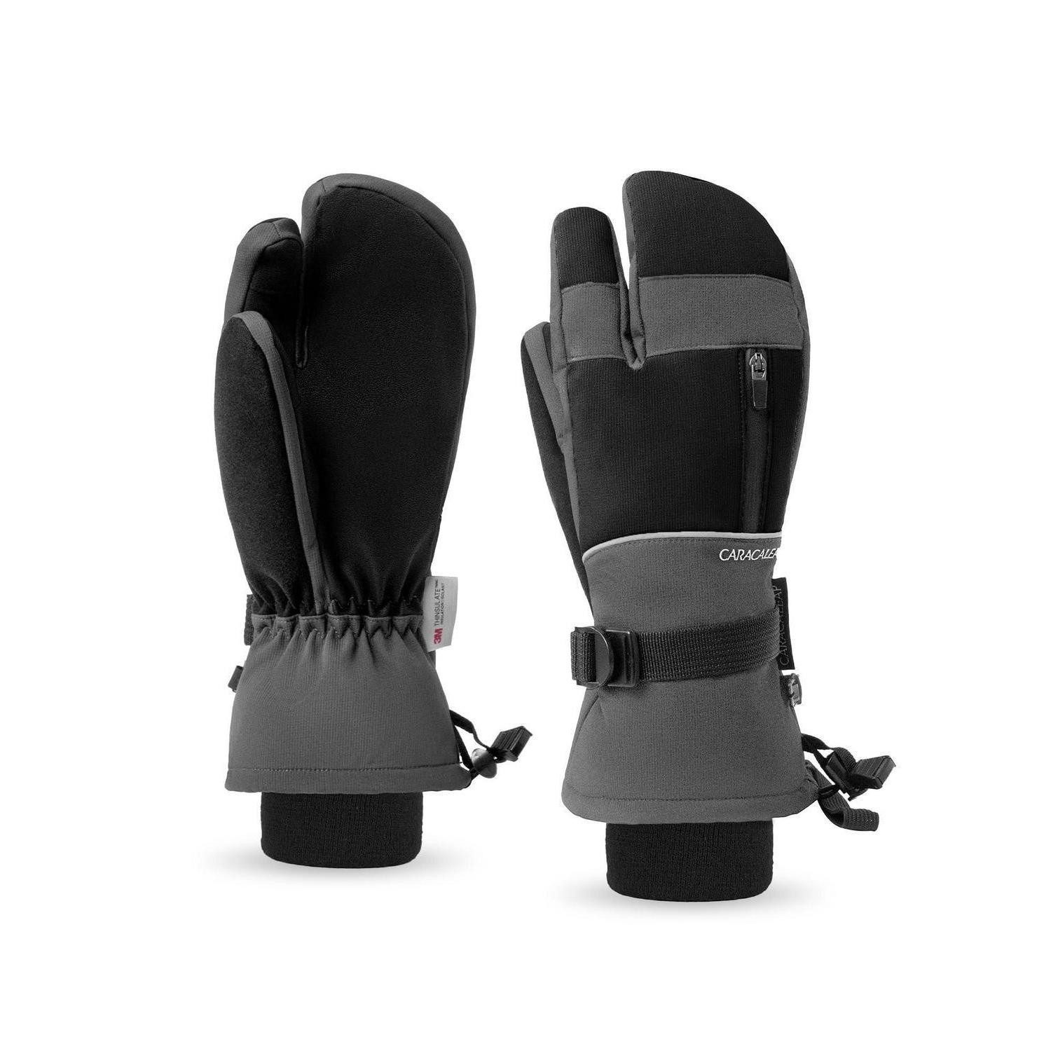 LuxusKollektion Skihandschuhe Skihandschuhe Herren Damen Grau M-L (1-St)
