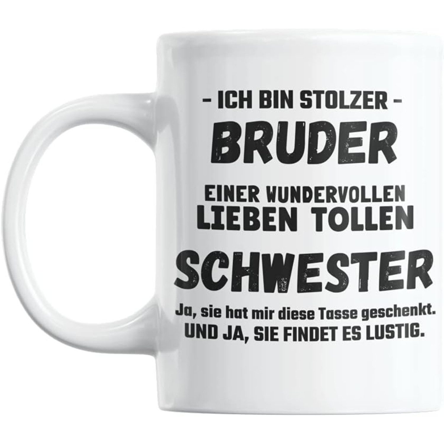 Geschenkehöhle Tasse Lustige Kaffee Tasse mit Spruch, spülmaschinenfest, ideal als Geschenk, 330 ml Fassungsvermögen ideal für Kaffee, Tee oder andere Heißgetränke