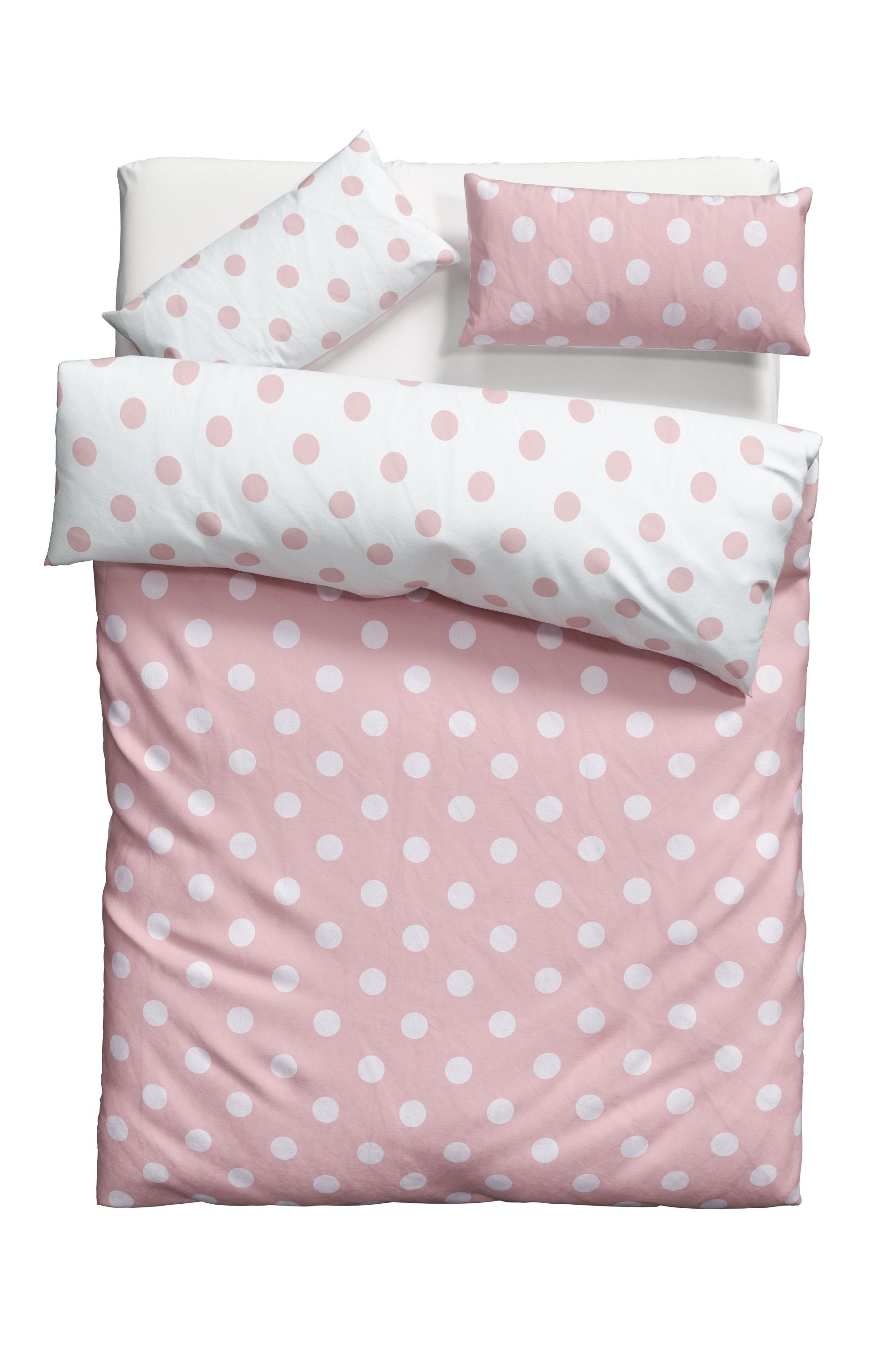 my home Wendebettwäsche Dots, Polycotton recycelt, günstig online kaufen