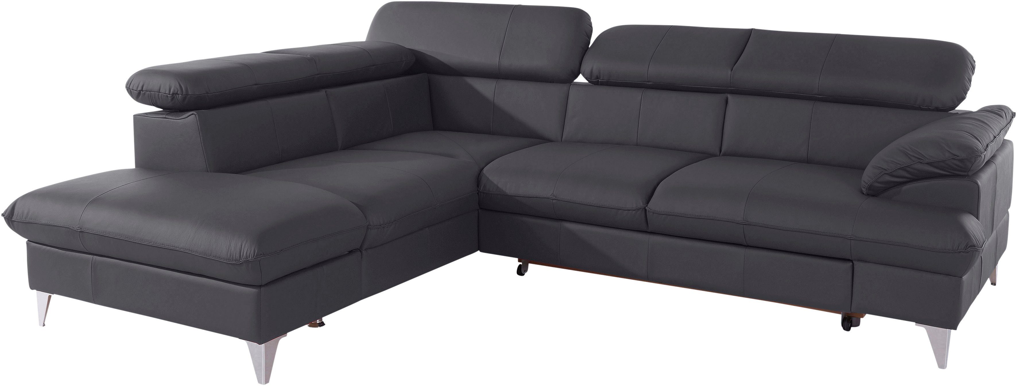 COTTA Ecksofa "Caluso L-Form", mit Kopfteilverstellung, wahlweise mit Bettf günstig online kaufen