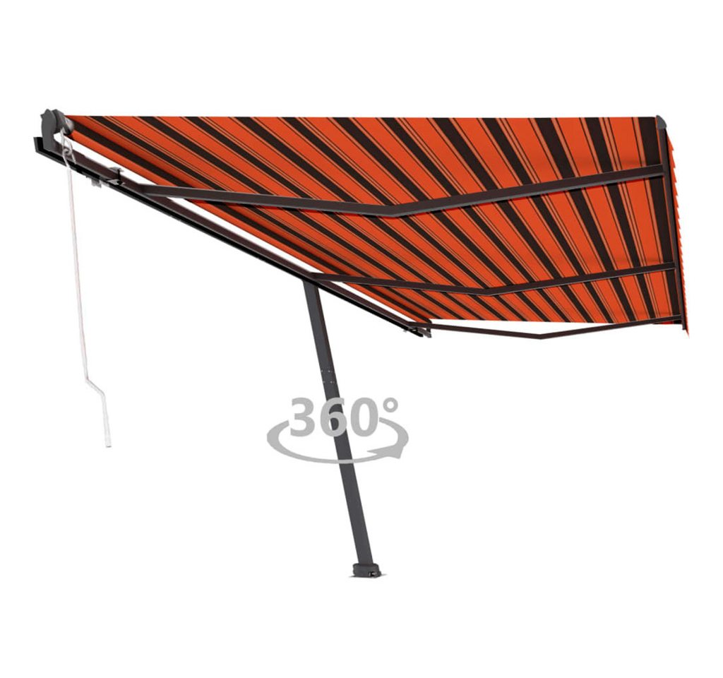 Thumbnail - vidaXL Standmarkise Markise Automatisch 600x300 cm Orange/Braun
